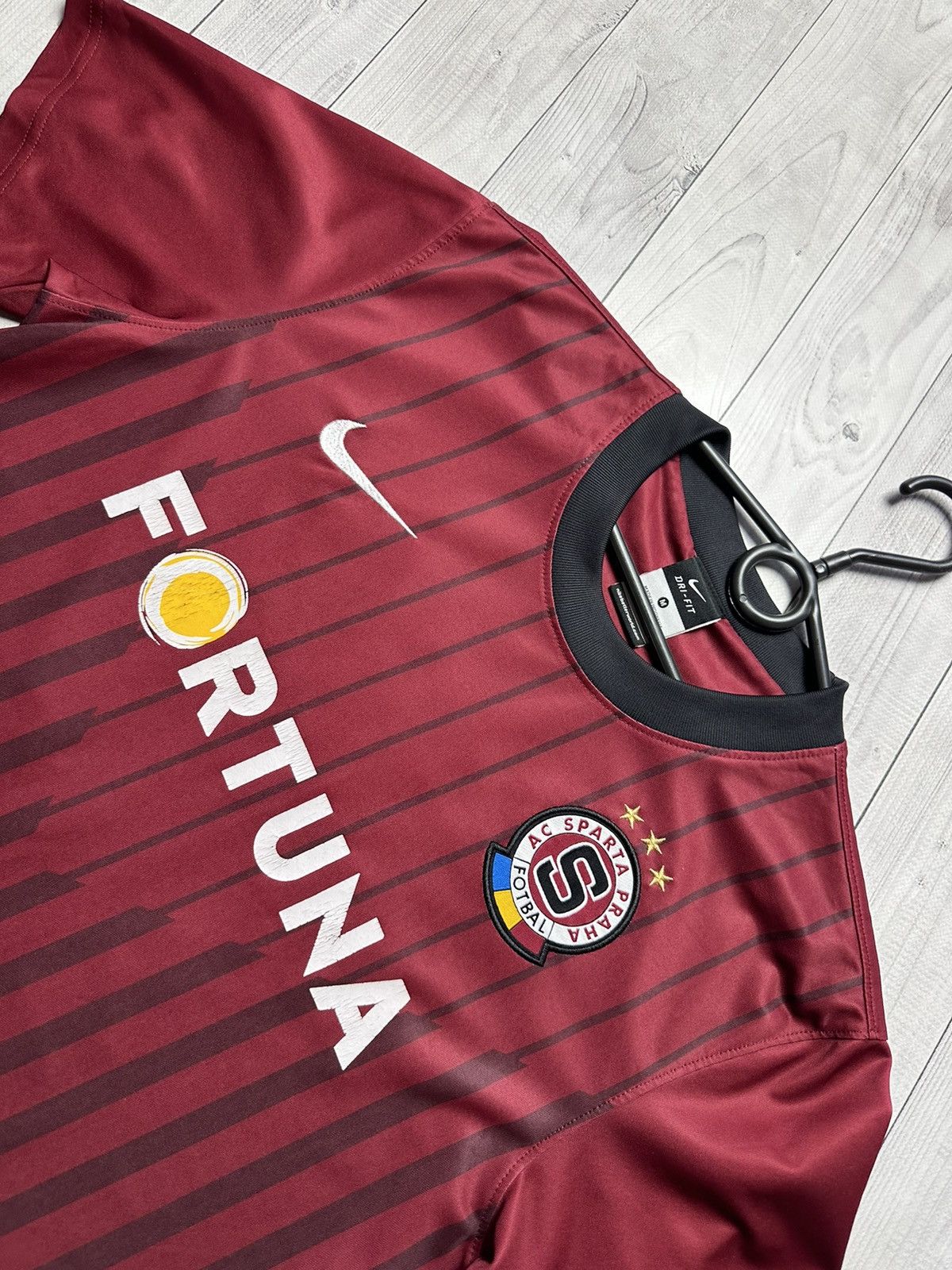 Nike × Vintage Vintage Nike AC Sparta Praha red soccer jersey Size US M / EU 48-50 / 2 - 4 Thumbnail
