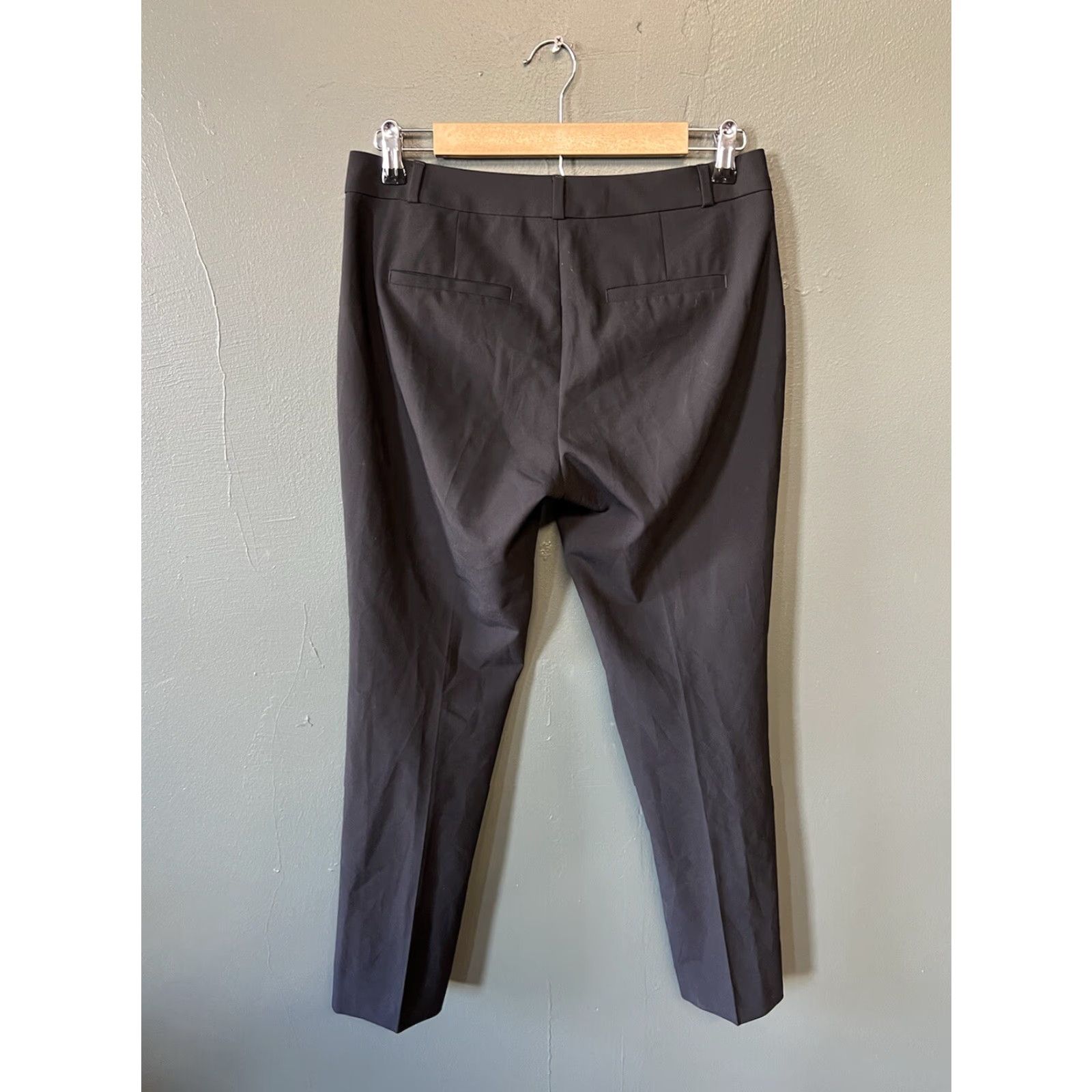 Banana Republic Banana Republic Womens Dress Pants Black Wool Italy 2S 2 Regular Pant Womens Size 26" / US 2 / IT 38 - 2 Thumbnail