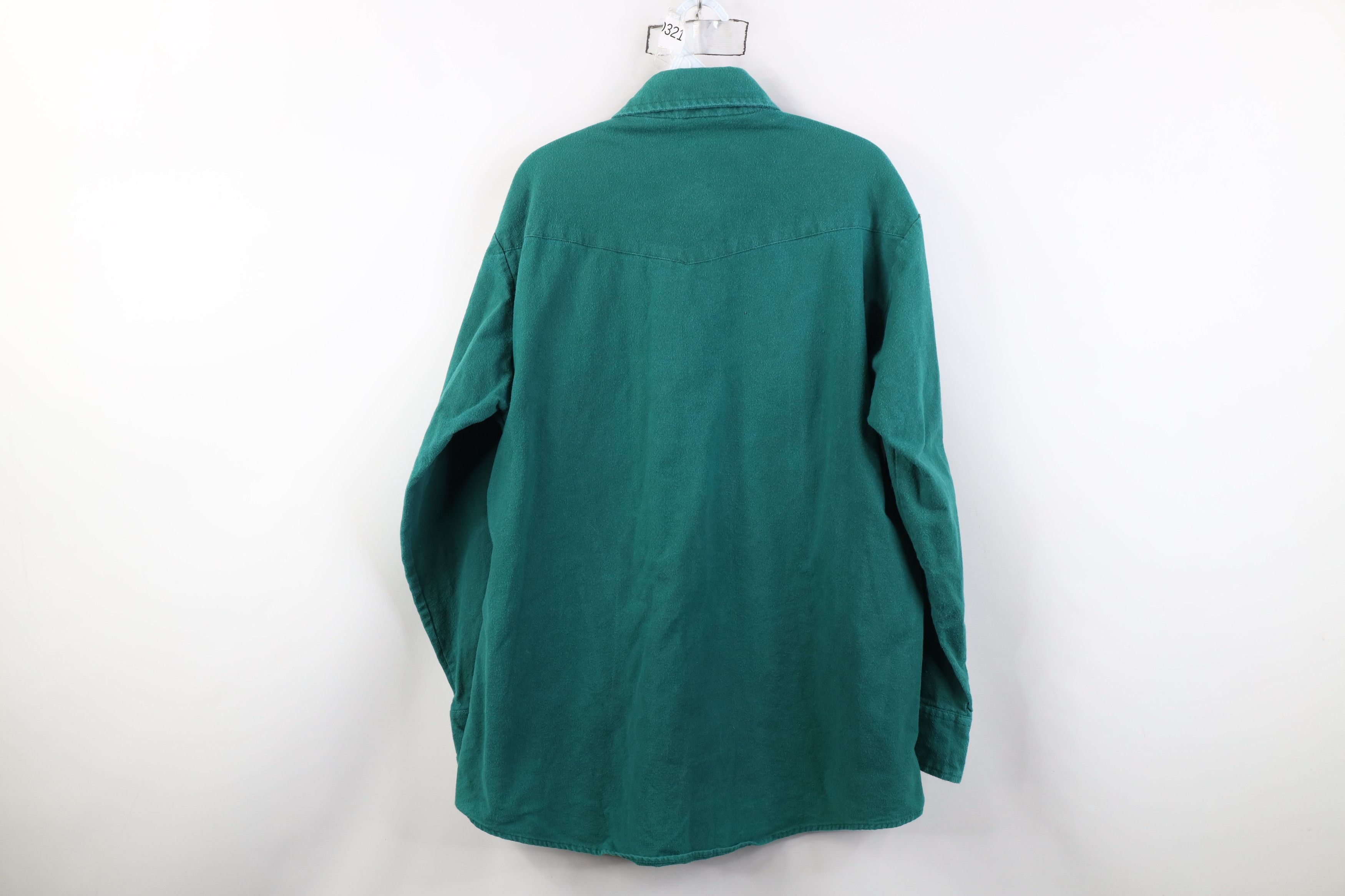 Vintage Vintage 70s Streetwear Western Chamois Cloth Snap Shirt Size US XL / EU 56 / 4 - 12 Thumbnail