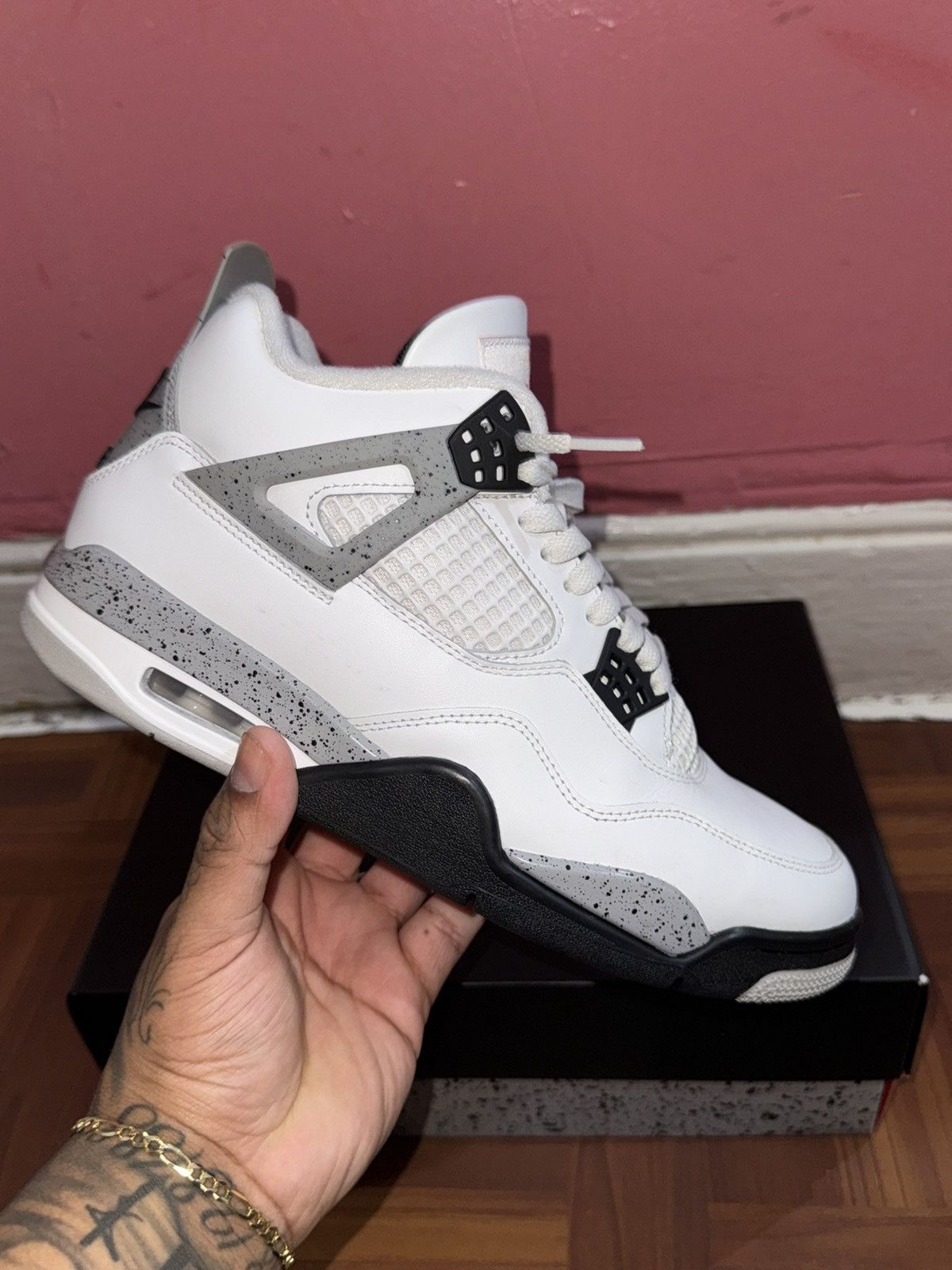 Nike Jordan 4 white cement (2025) Size US 9.5 / EU 42-43 - 1 Thumbnail