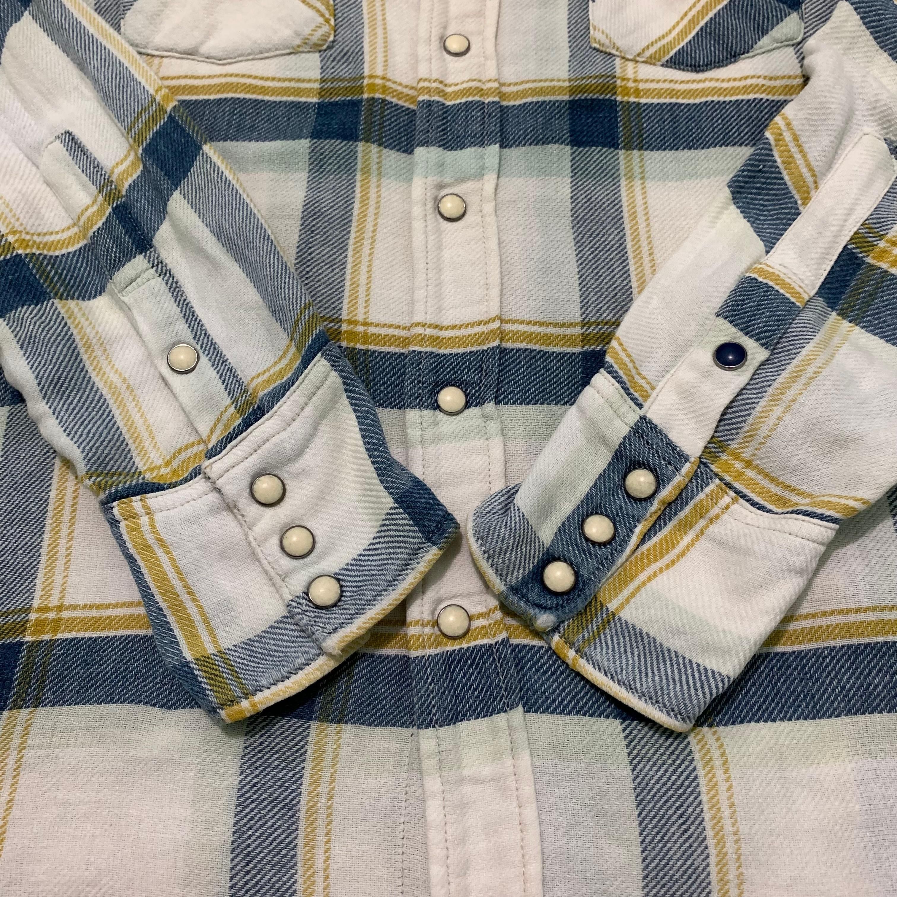 45rpm × Japanese Brand × Vintage Vtg R by 45rpm Plaid Flannel Shirt Snap Button Size US L / EU 52-54 / 3 - 7 Thumbnail