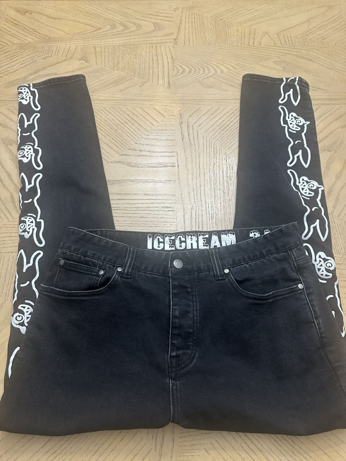 Icecream black jeans are the Icecream Solar Flare Jean, Size US 34 / EU 50 - 9 Thumbnail