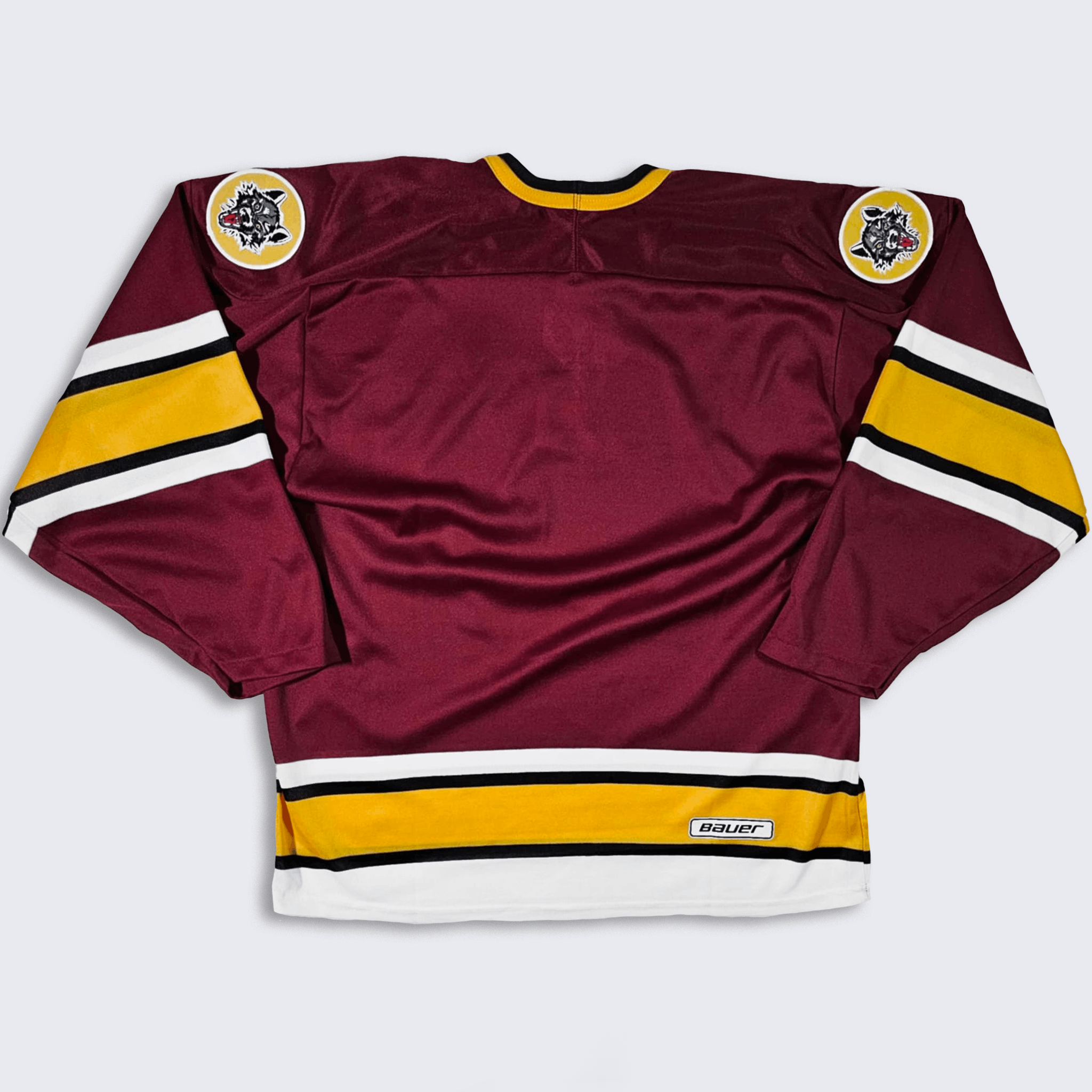 Vintage Chicago Wolves Vintage 90s IHL Bauer Hockey Jersey Size US M / EU 48-50 / 2 - 2 Thumbnail