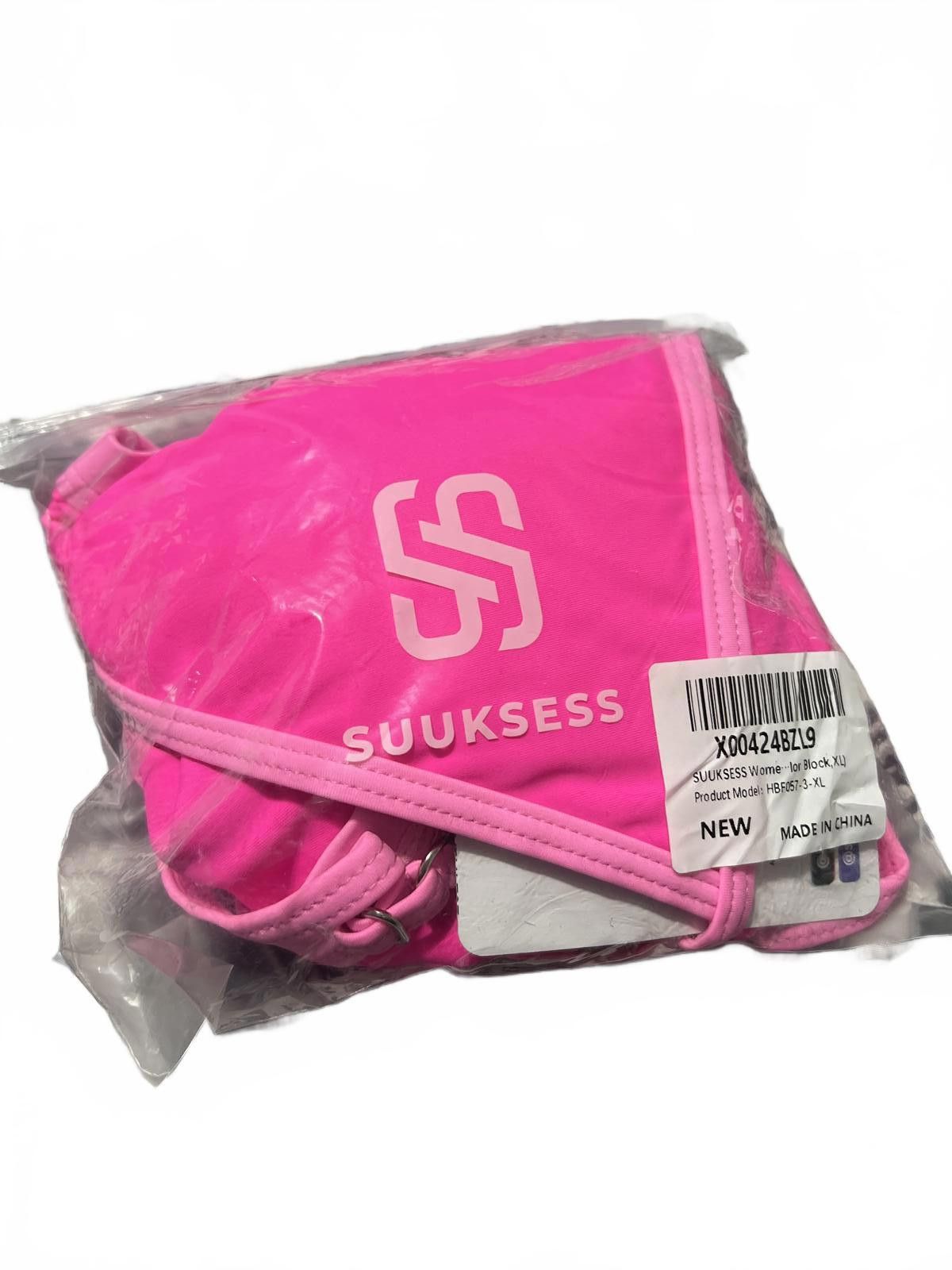 Other Suuksess Women's Two-Tone Pink Bikini Set XL barbiecore Size ONE SIZE - 2 Thumbnail