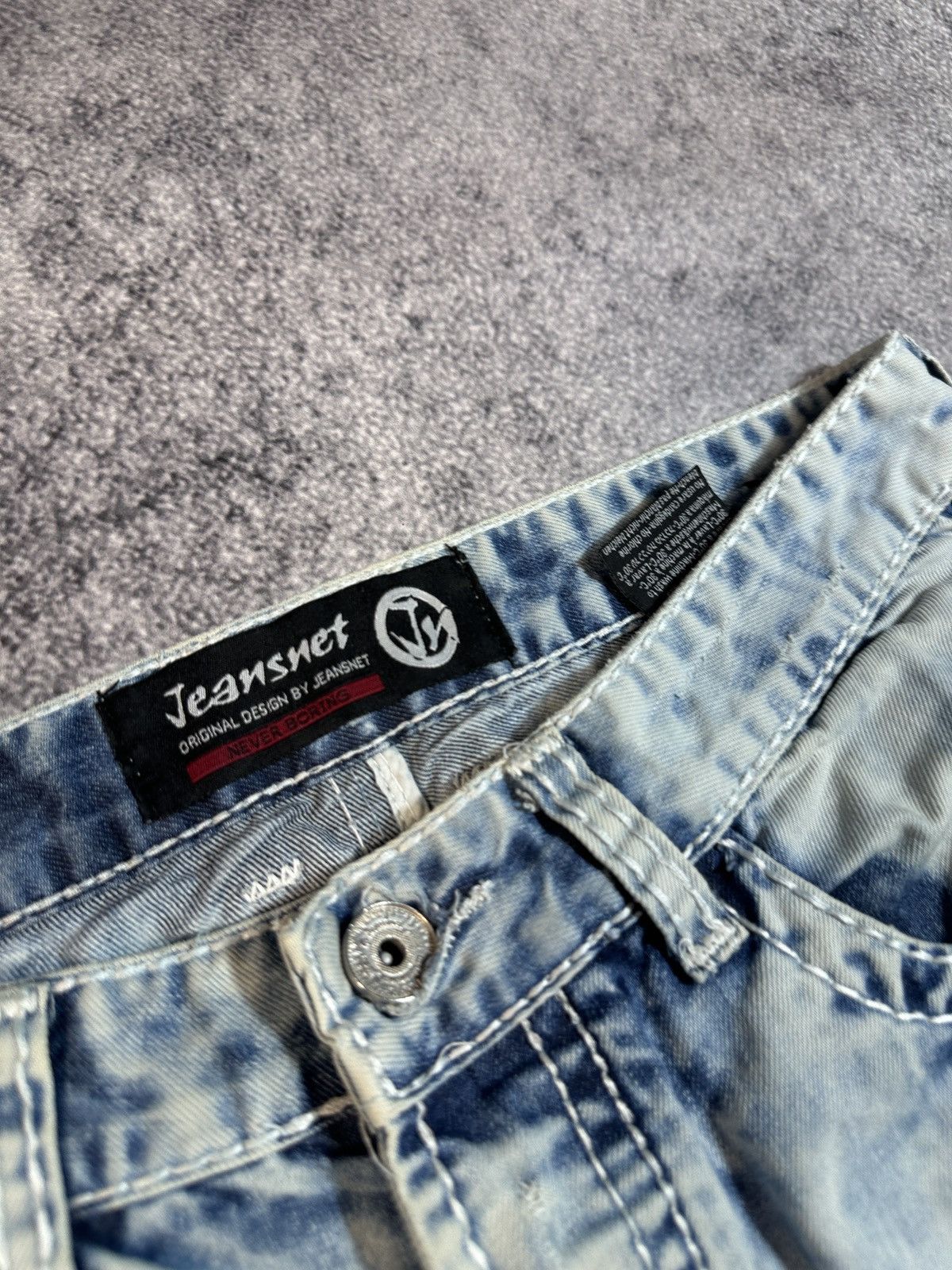 Japanese Brand × Vintage Y2K Jeansnet Denim Streetwear Style Casual Jeans USA L Rare Size US 33 - 4 Thumbnail