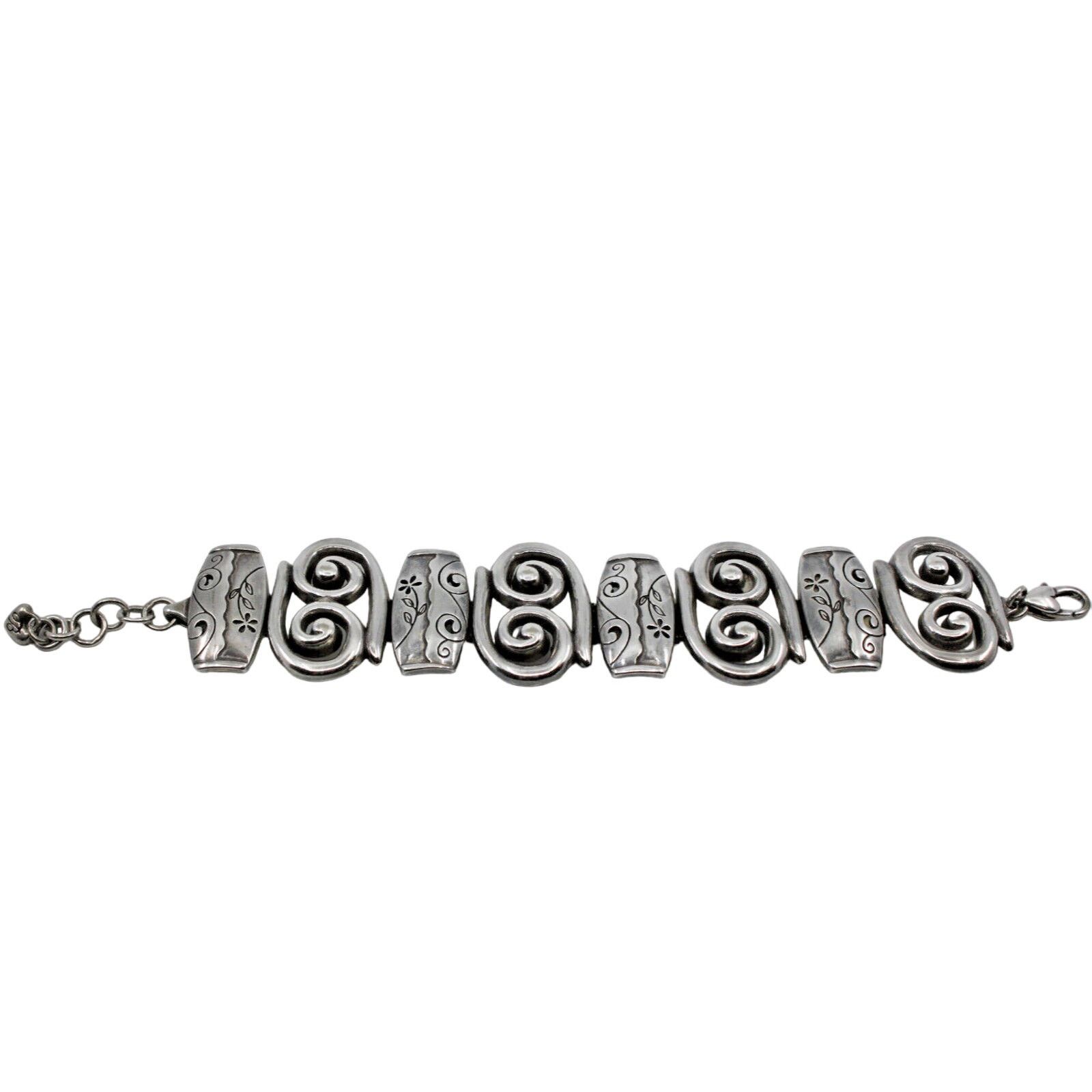 Brighton A5 Flawless BRIGHTON Signature Silvertone Large Bracelet Size ONE SIZE - 1 Thumbnail