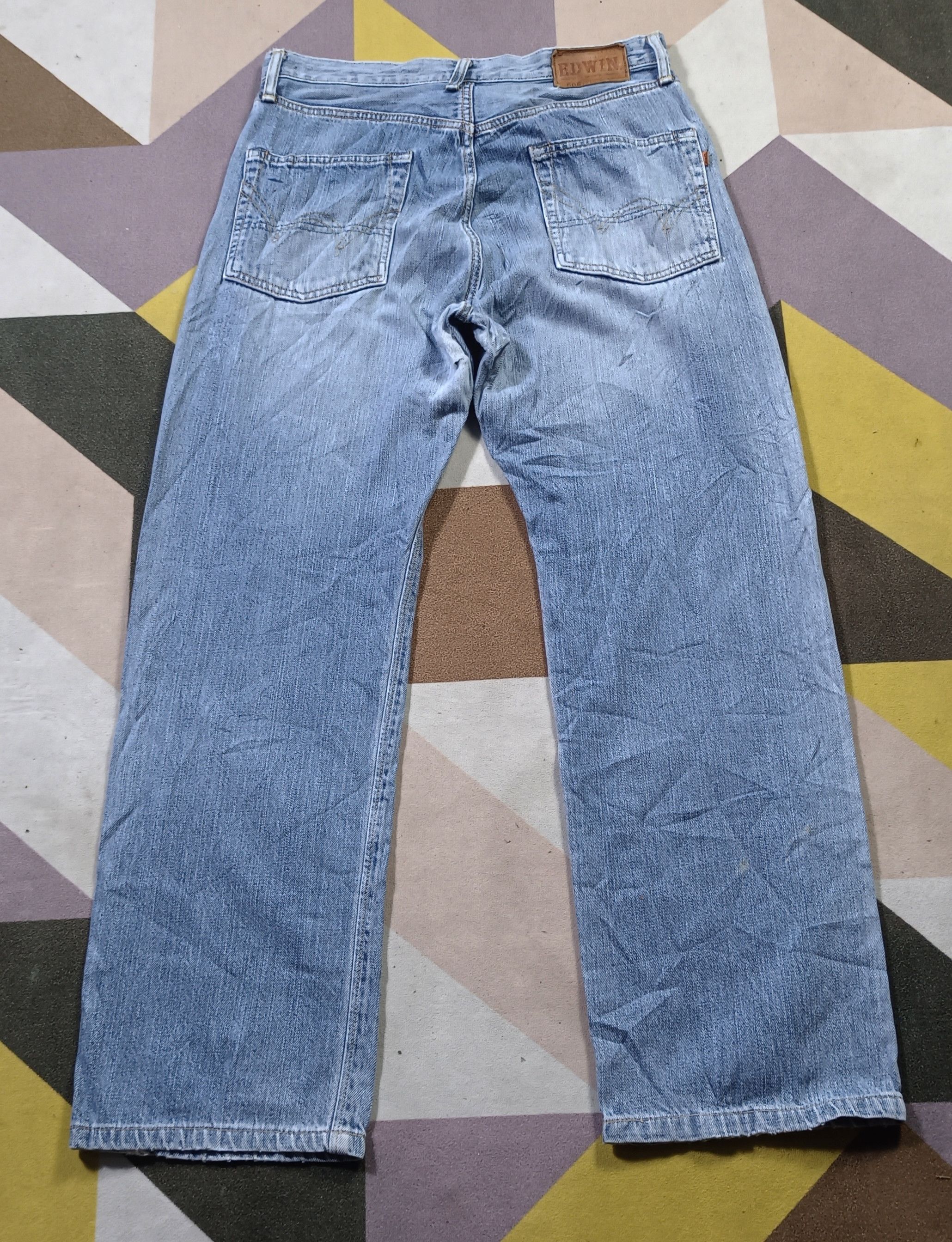 Edwin Edwin Selvedge 505z Orange tag Distressed Denim (30) Size US 30 / EU 46 - 2 Thumbnail