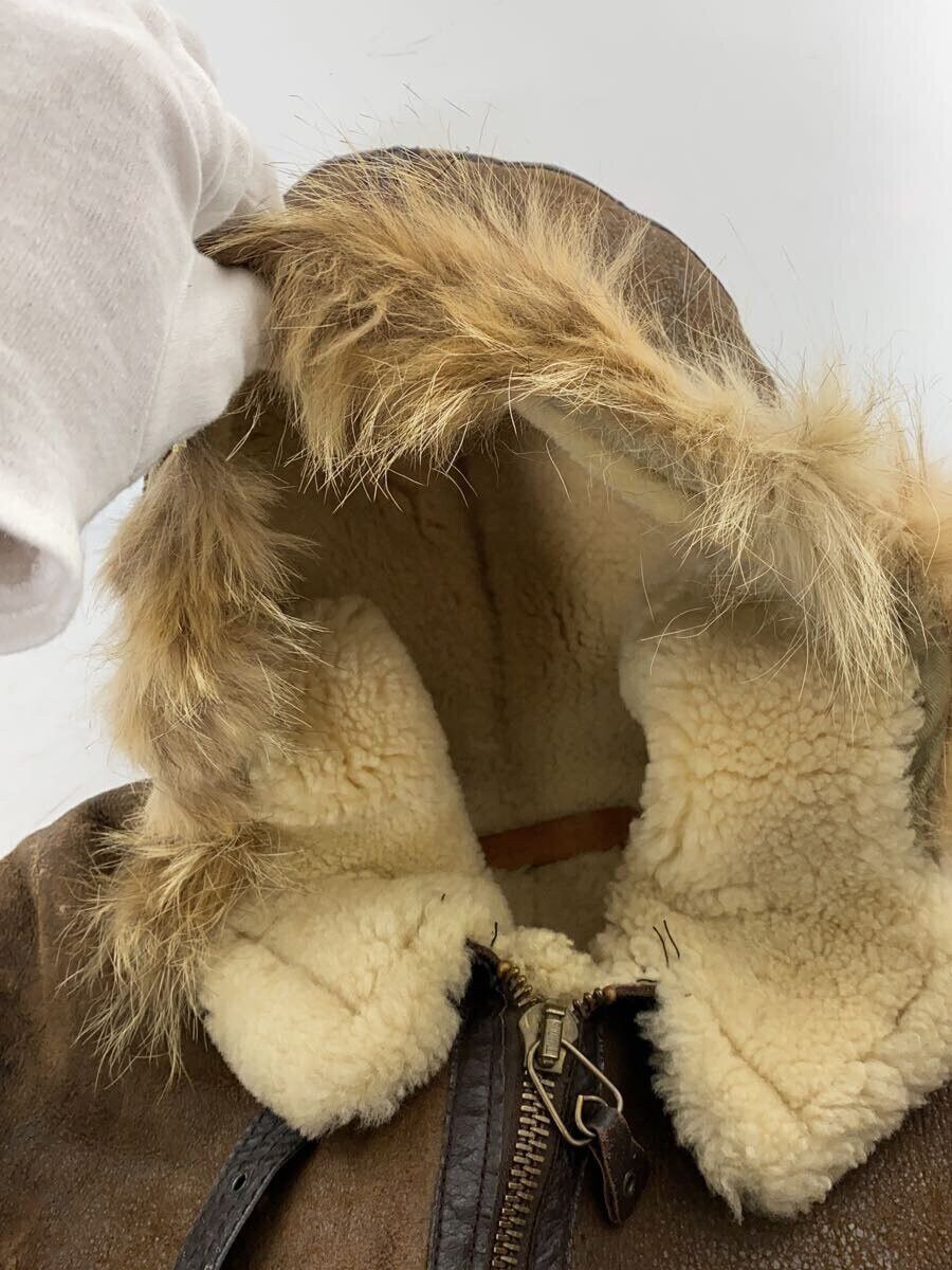 Avirex Avirex B-3 Hood Sheepskin Flight Jacket Brown Size US L / EU 52-54 / 3 - 7 Thumbnail