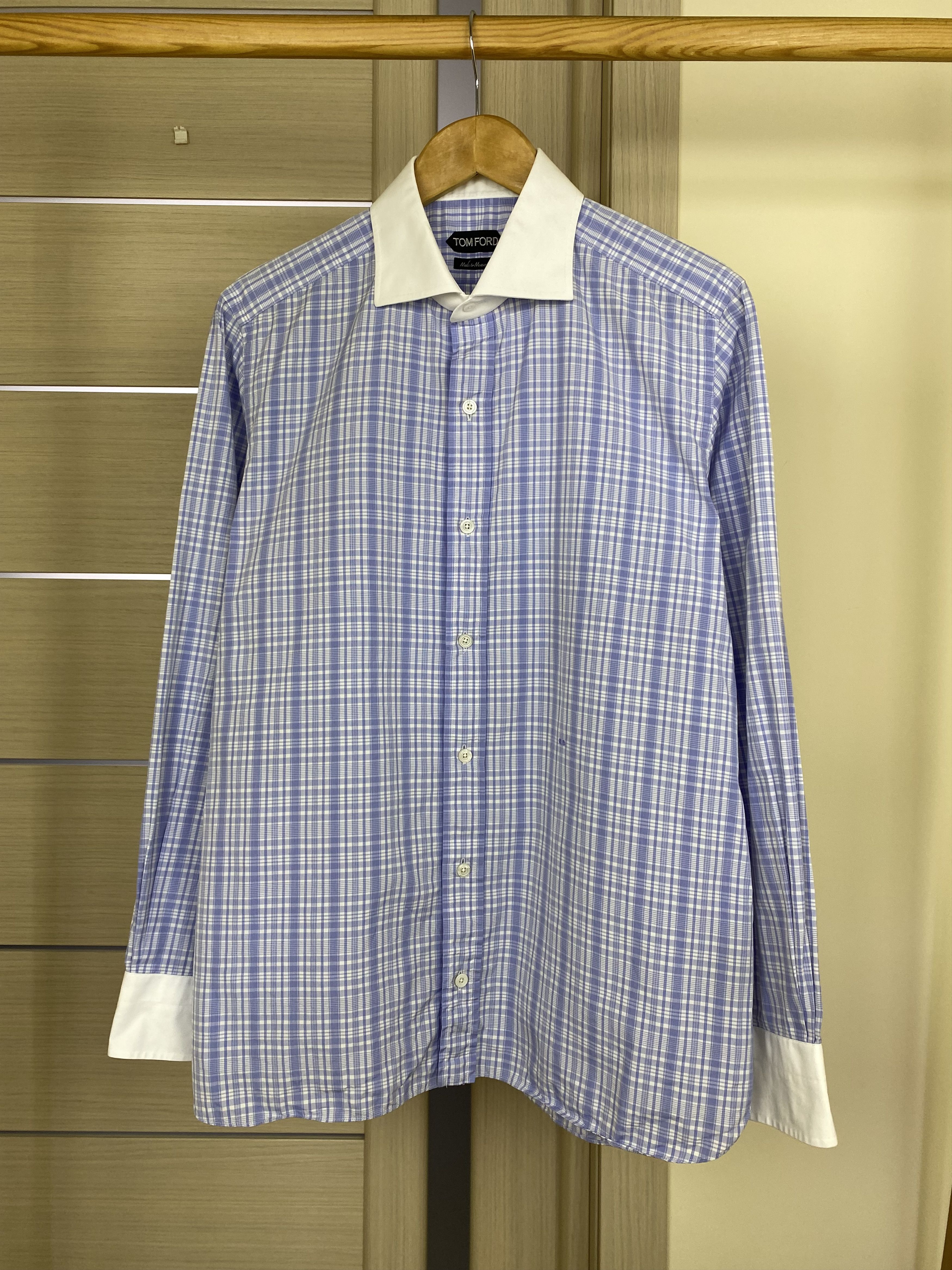 Tom Ford Rare Tom Ford checkered classic camicia shirt size M-L Size US M / EU 48-50 / 2 - 2 Thumbnail