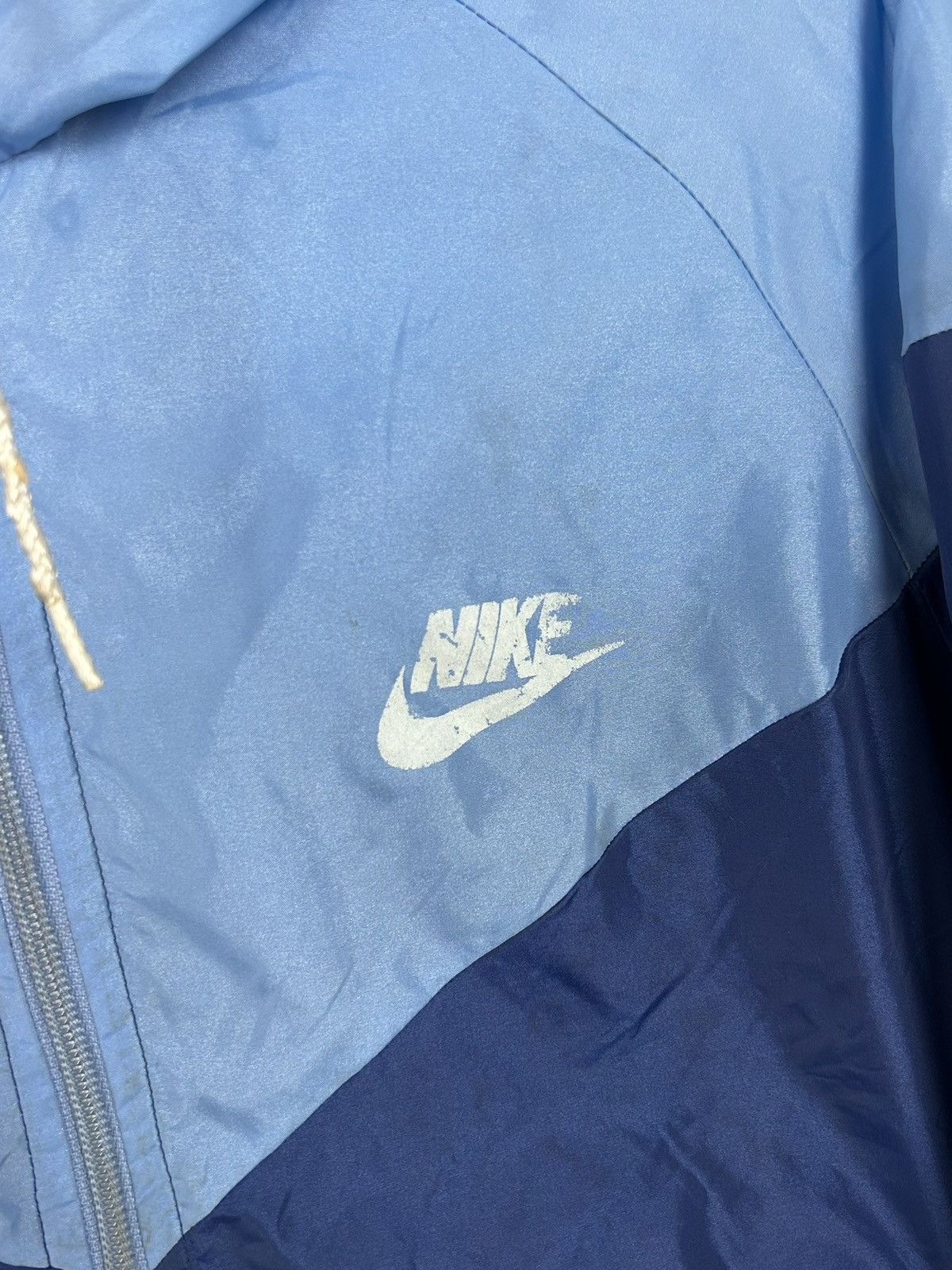 Nike 80s Vintage Nike Lightweight Zipped Distressed Jacket Size US M / EU 48-50 / 2 - 2 Thumbnail