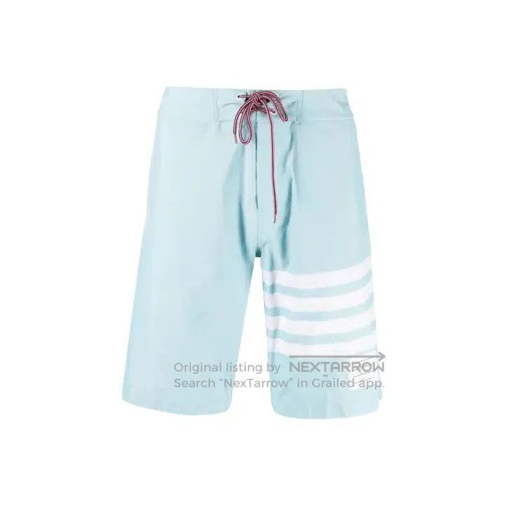 Thom Browne Thom Browne Blue Relaxed Fit Trousers for Men. Size US 34 / EU 50 - 1 Thumbnail