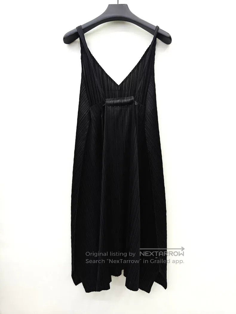 Issey Miyake Issey Miyake Black Ruched Dress Size L / US 10 / IT 46 - 2 Thumbnail