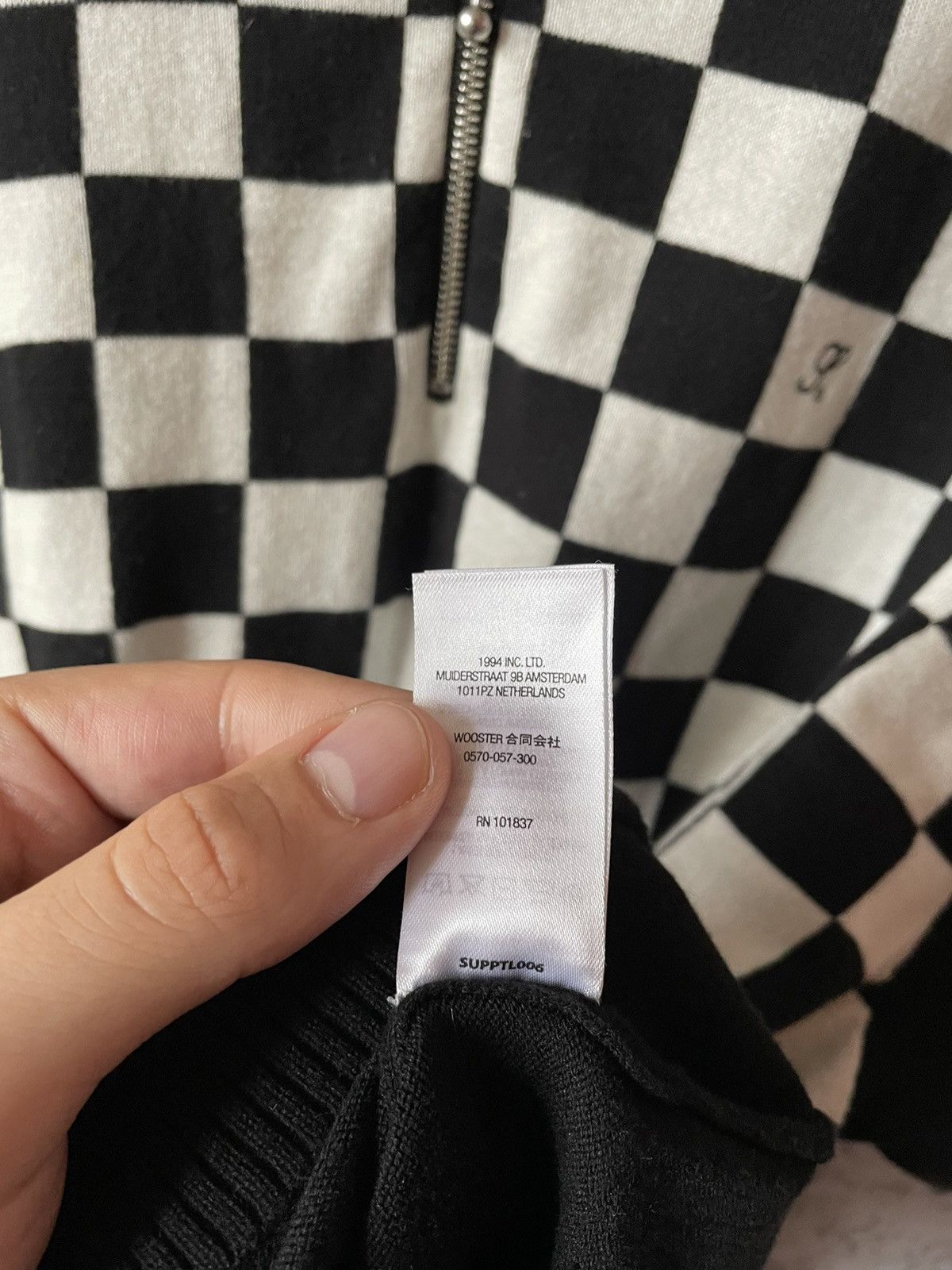 Supreme Supreme Checkered Zip Polo Size US XL / EU 56 / 4 - 11 Thumbnail