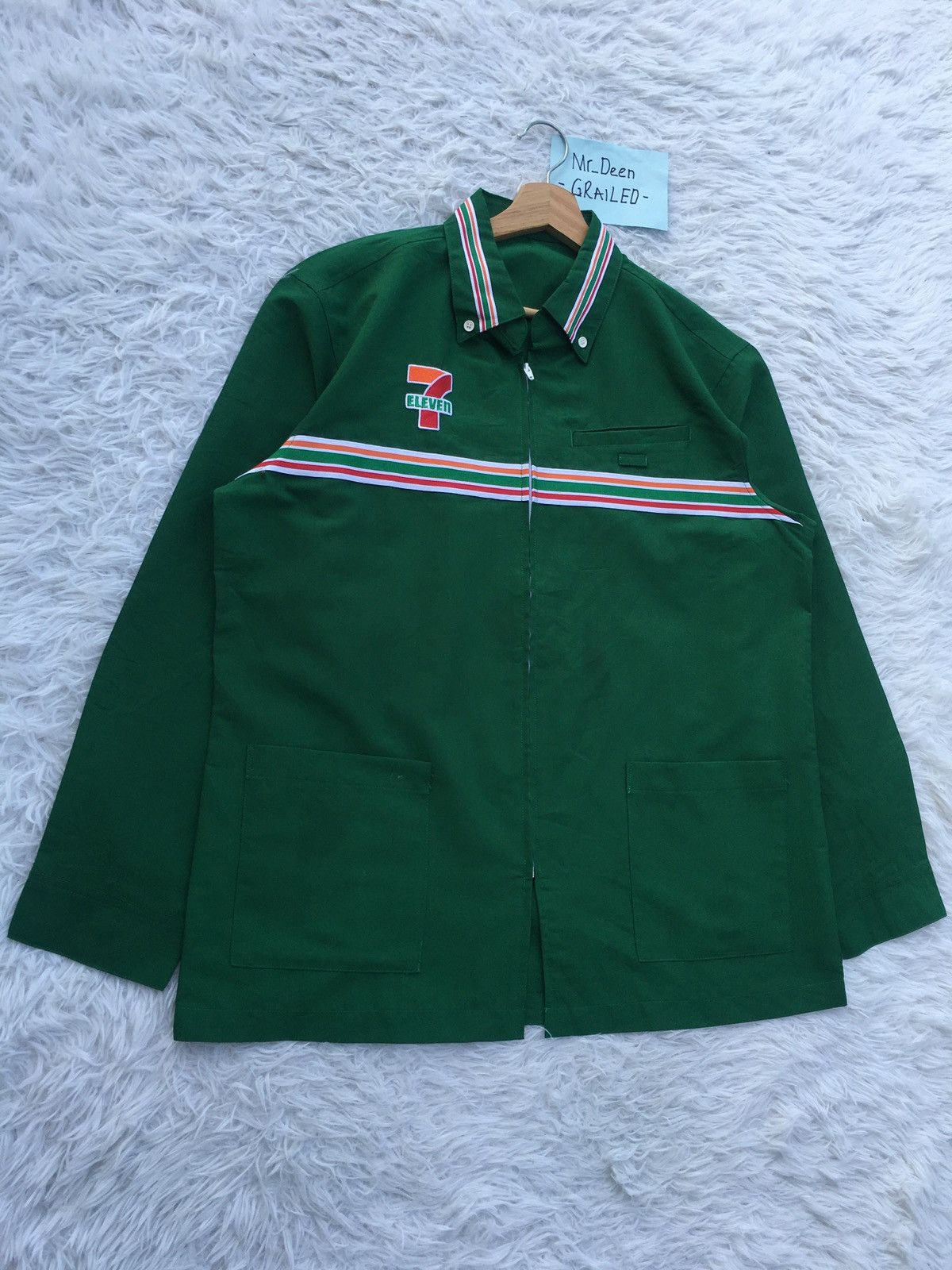 Japanese Brand Rare 7 Eleven Uniform Staff Long sleeve Shirt Size US XL / EU 56 / 4 - 2 Thumbnail