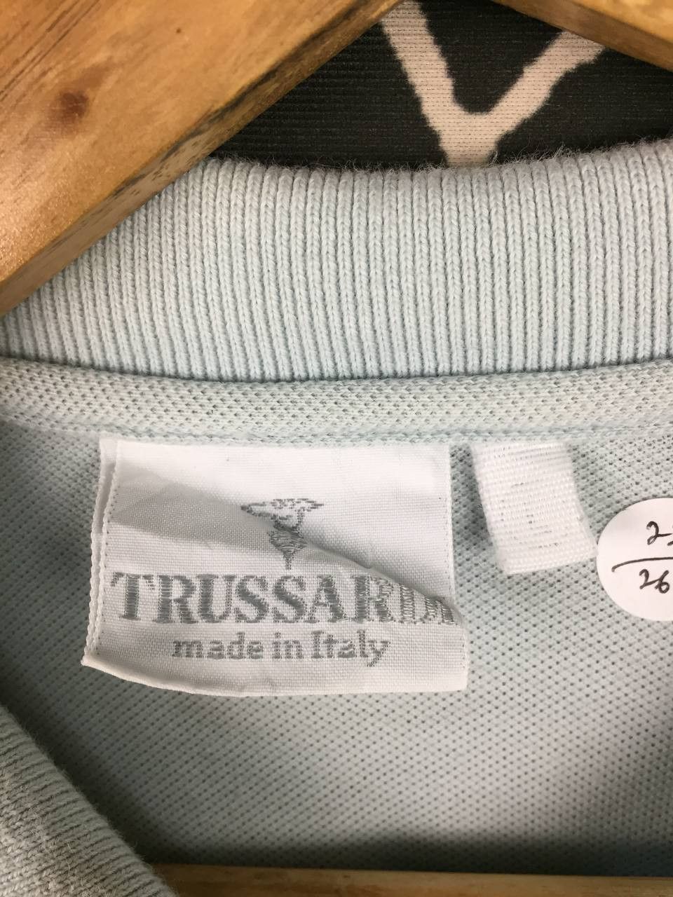 Trussardi Vtg Trussardi Made In Italy Embroidered Logo Polo Shirt Size US L / EU 52-54 / 3 - 9 Thumbnail