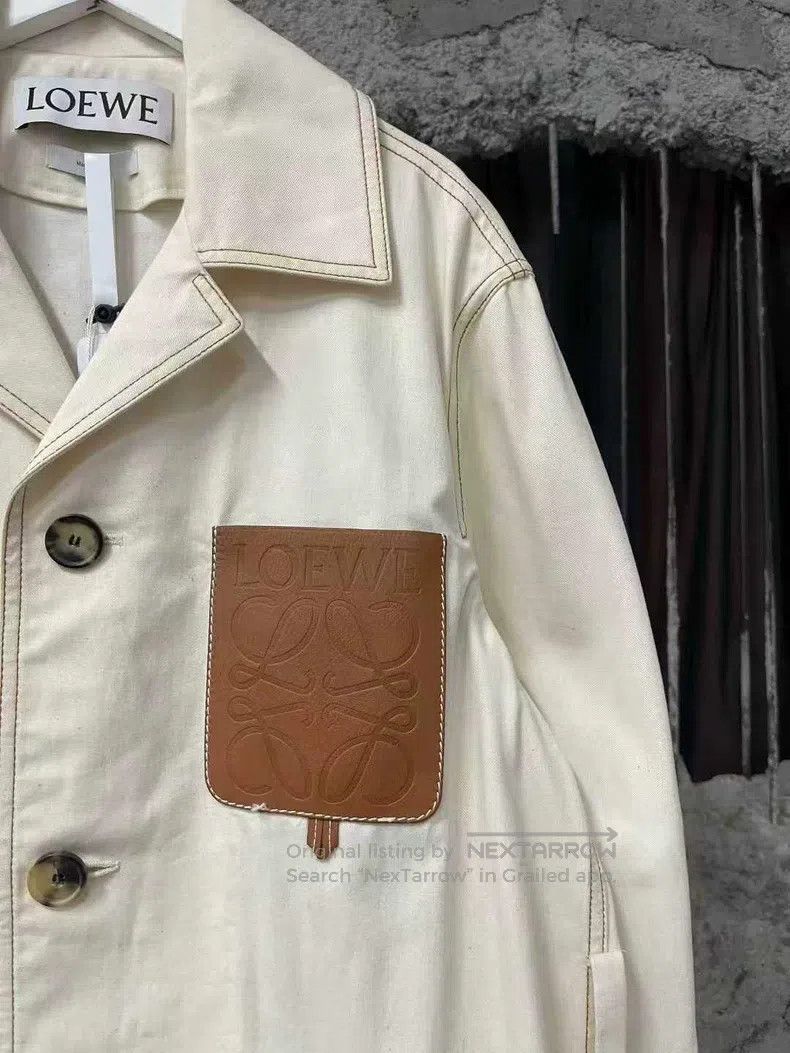 Loewe Loewe Leather-trimmed trench coat Size US S / EU 44-46 / 1 - 5 Thumbnail