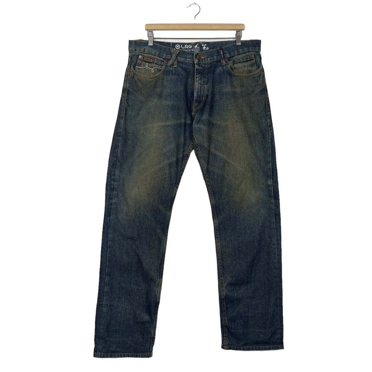 LRG 🔥 LRG DYED BROKEN DENIM JEANS Size US 38 / EU 54 - 2 Thumbnail