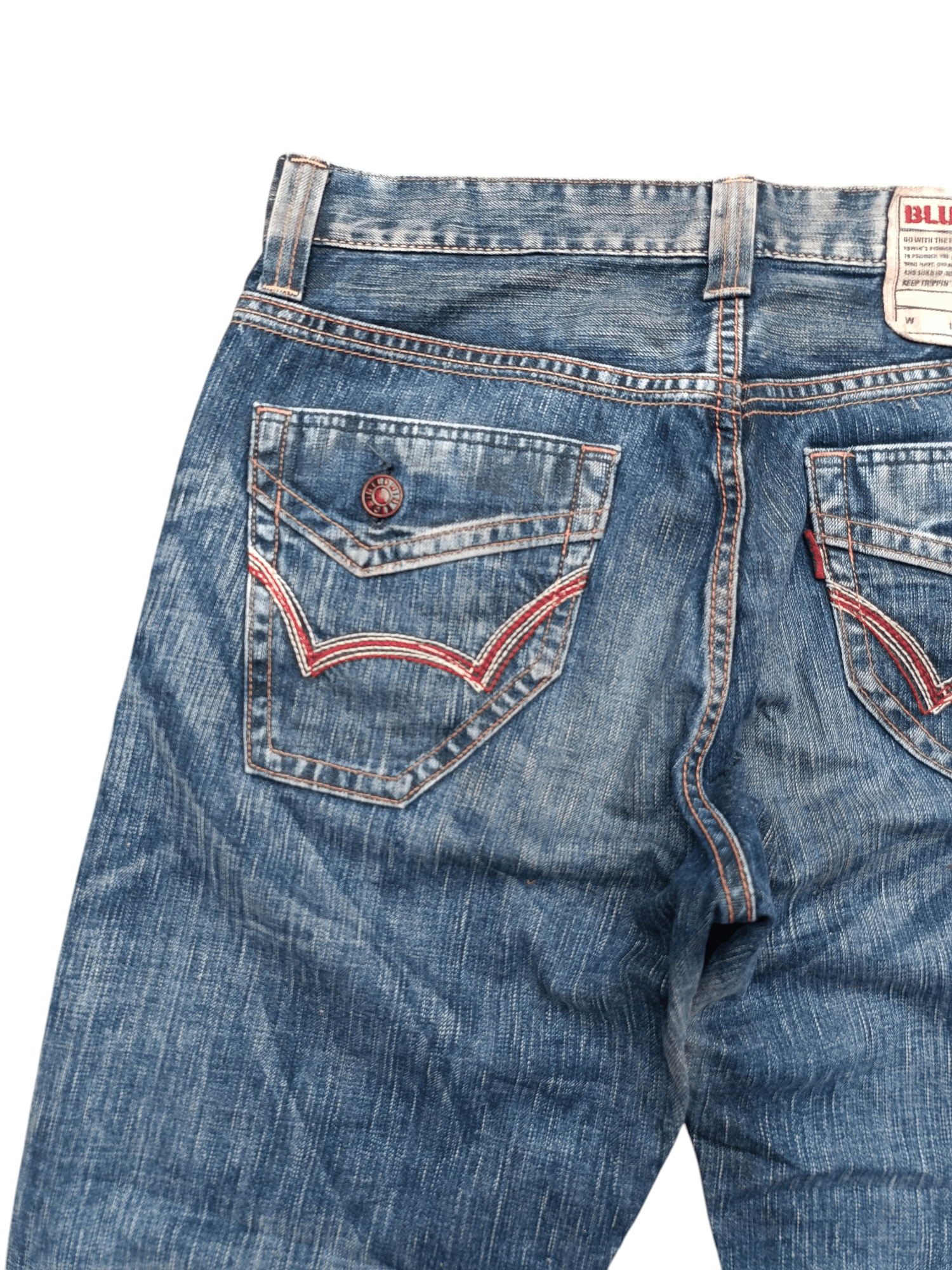 Beauty Beast Vintage Edwin 503 Loose Baggy Faded Dirty Style Denim Size US 34 / EU 50 - 13 Thumbnail