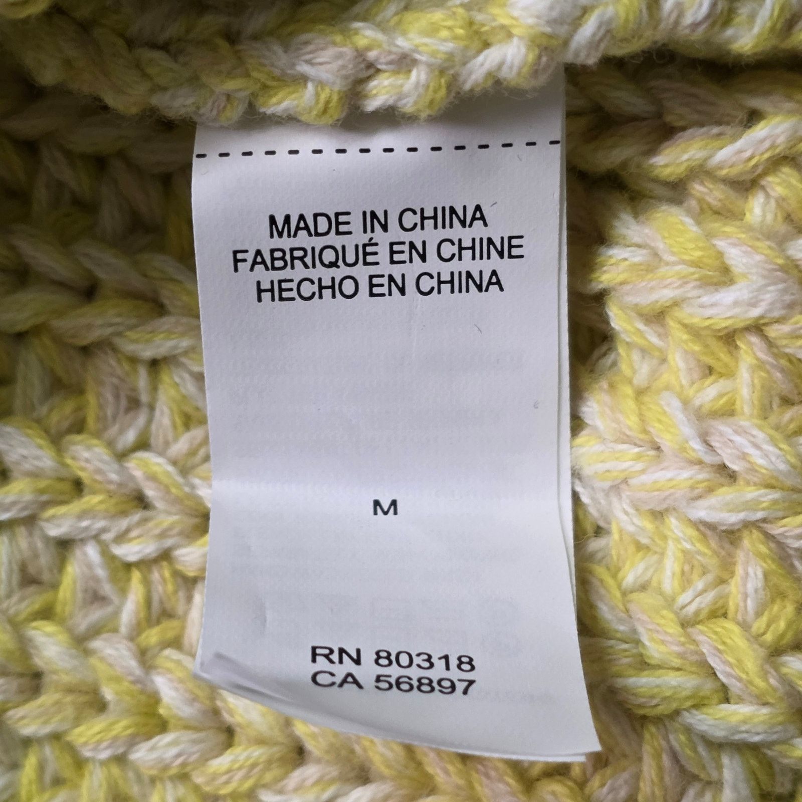 Lucky Brand Lucky Brand Pullover Sweater Women M Lemonade Cotton Knit Size M / US 6-8 / IT 42-44 - 6 Thumbnail