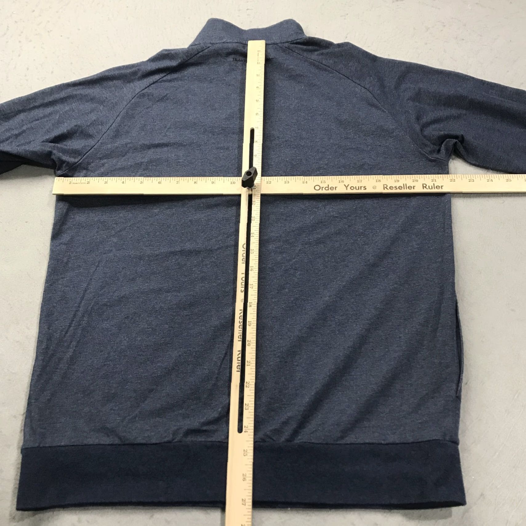 TravisMathew Travis Mathew Jacket Mens Medium Blue Zachary Pioneer Pullover 1/4 Zip Golf Size US M / EU 48-50 / 2 - 6 Thumbnail
