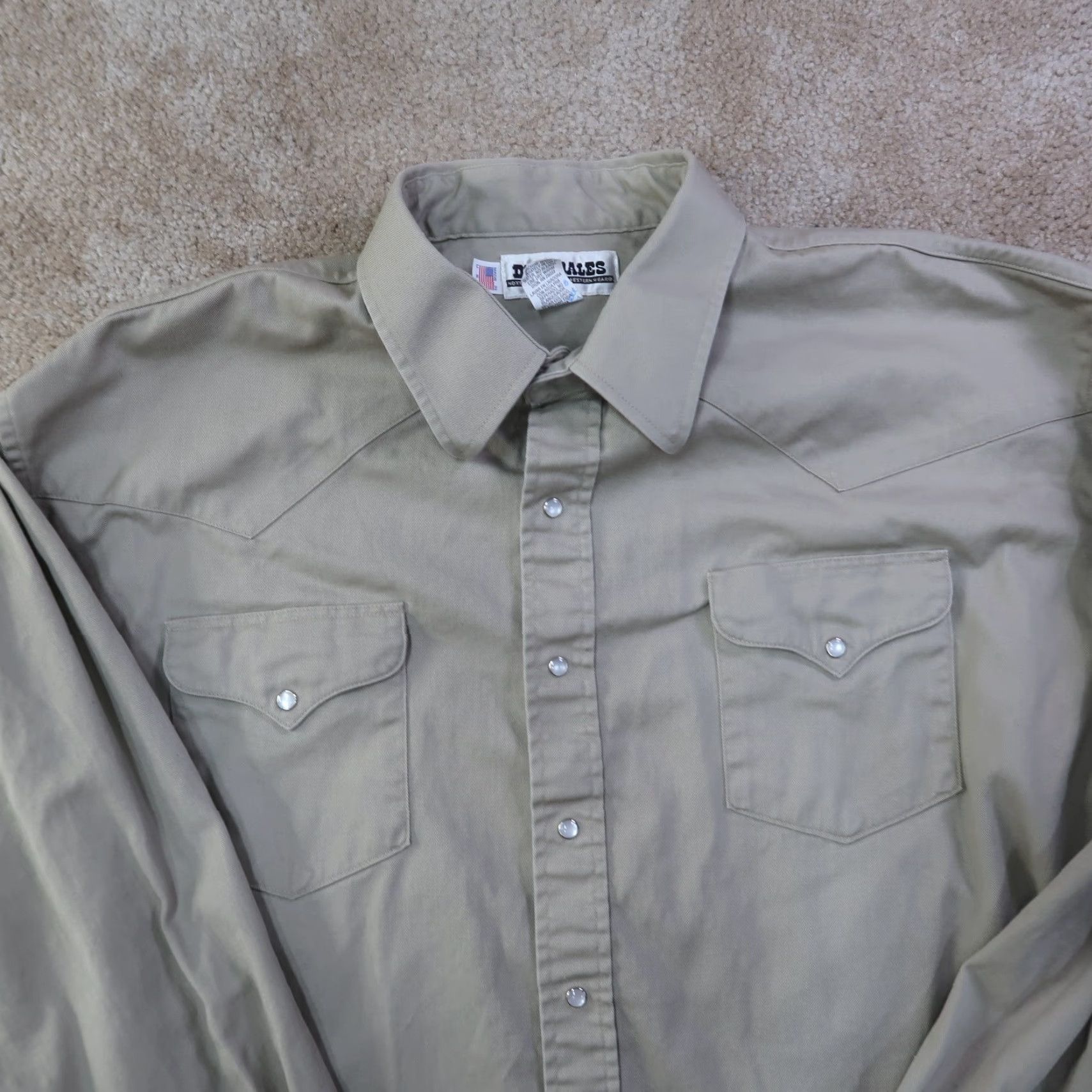 Vintage VINTAGE Drysdale Shirt Long Sleeve snap Button Front Men's 2XLT Western wear Size US XXL / EU 58 / 5 - 3 Thumbnail