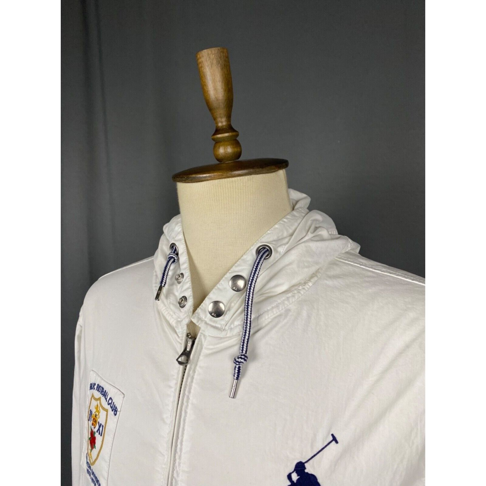 Polo Ralph Lauren Ralph Lauren Vintage Big Logo Men's White Windbreaker Jacket Size US XL / EU 56 / 4 - 5 Thumbnail