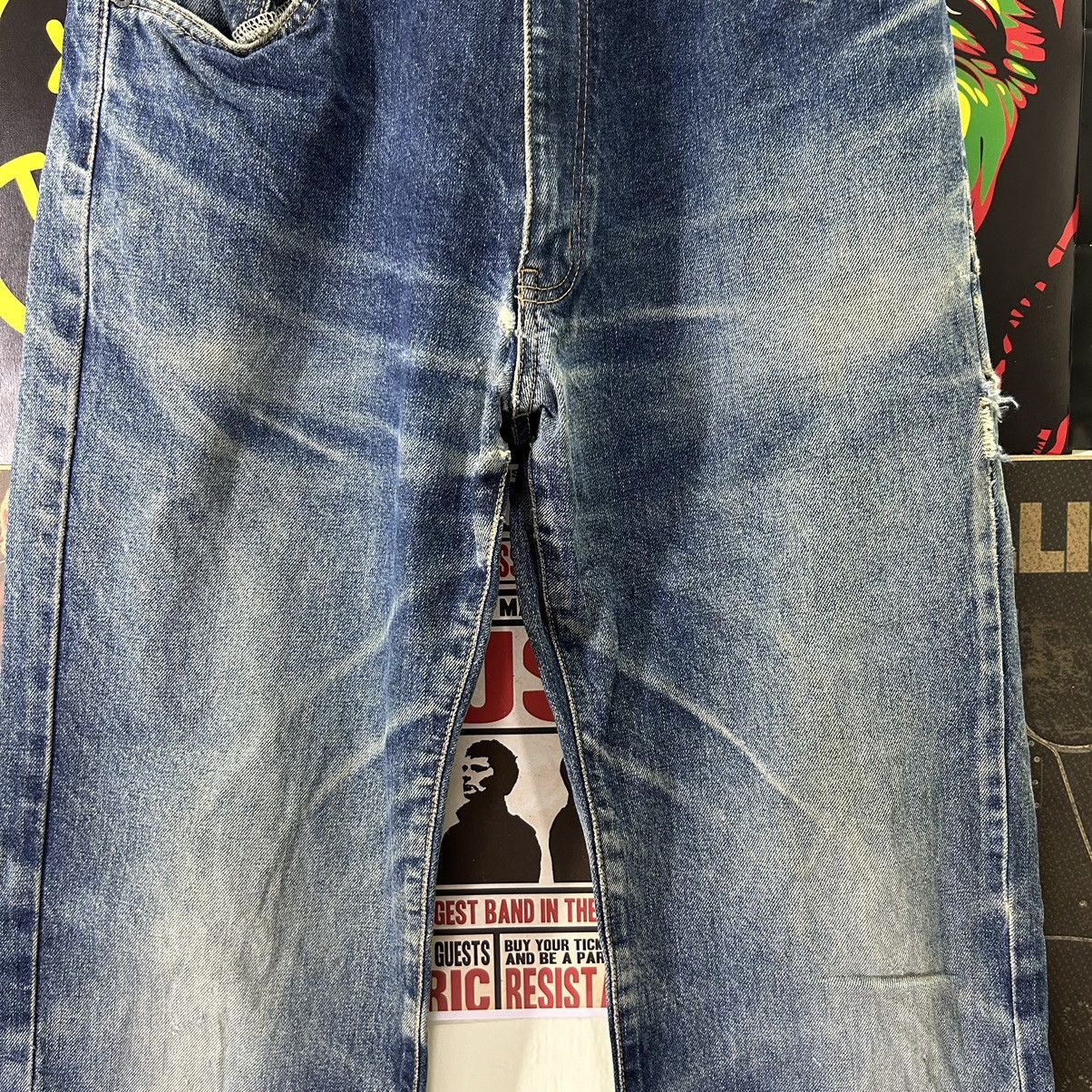 Vintage Vintage Japanese Brand Single R Distressed Denim Size US 32 / EU 48 - 4 Thumbnail
