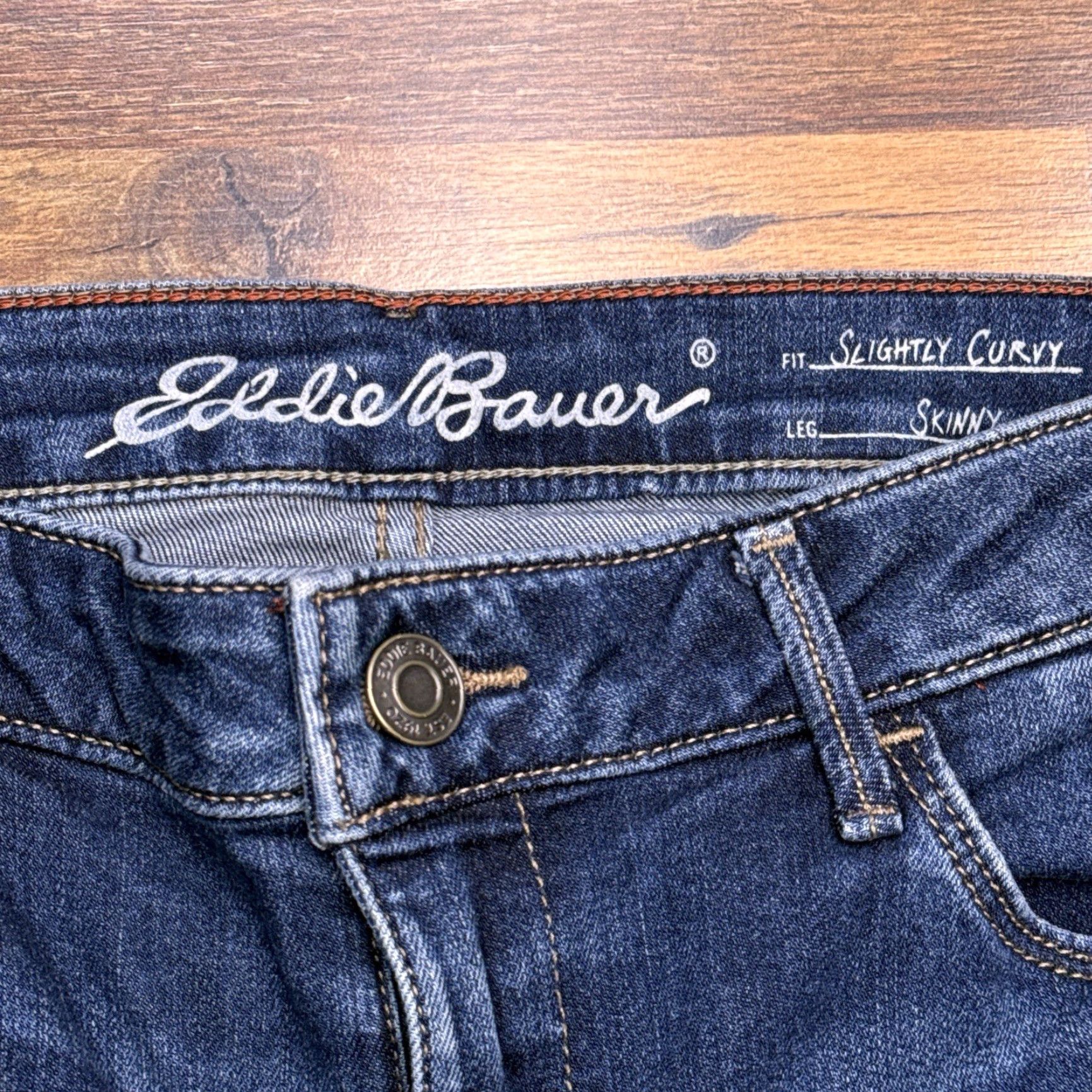 Eddie Bauer Eddie Bauer Skinny Jeans Womens 8 Mid Rise Stretch Jeans Blue Slim 5-Pocket Denim City Size 30" / US 8 / IT 44 - 2 Thumbnail