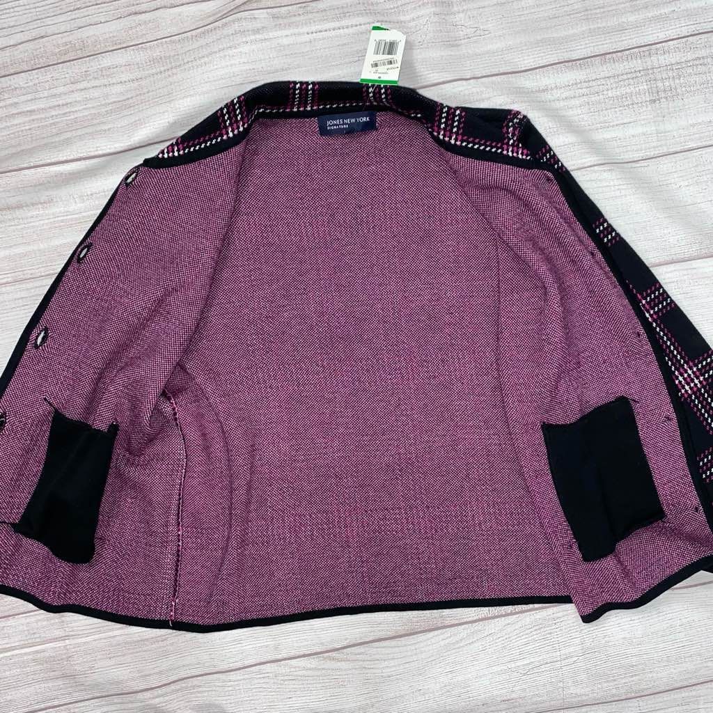 Jones New York Jones New York women L new w/tags signature plaid sweater bu Size L / US 10 / IT 46 - 4 Thumbnail