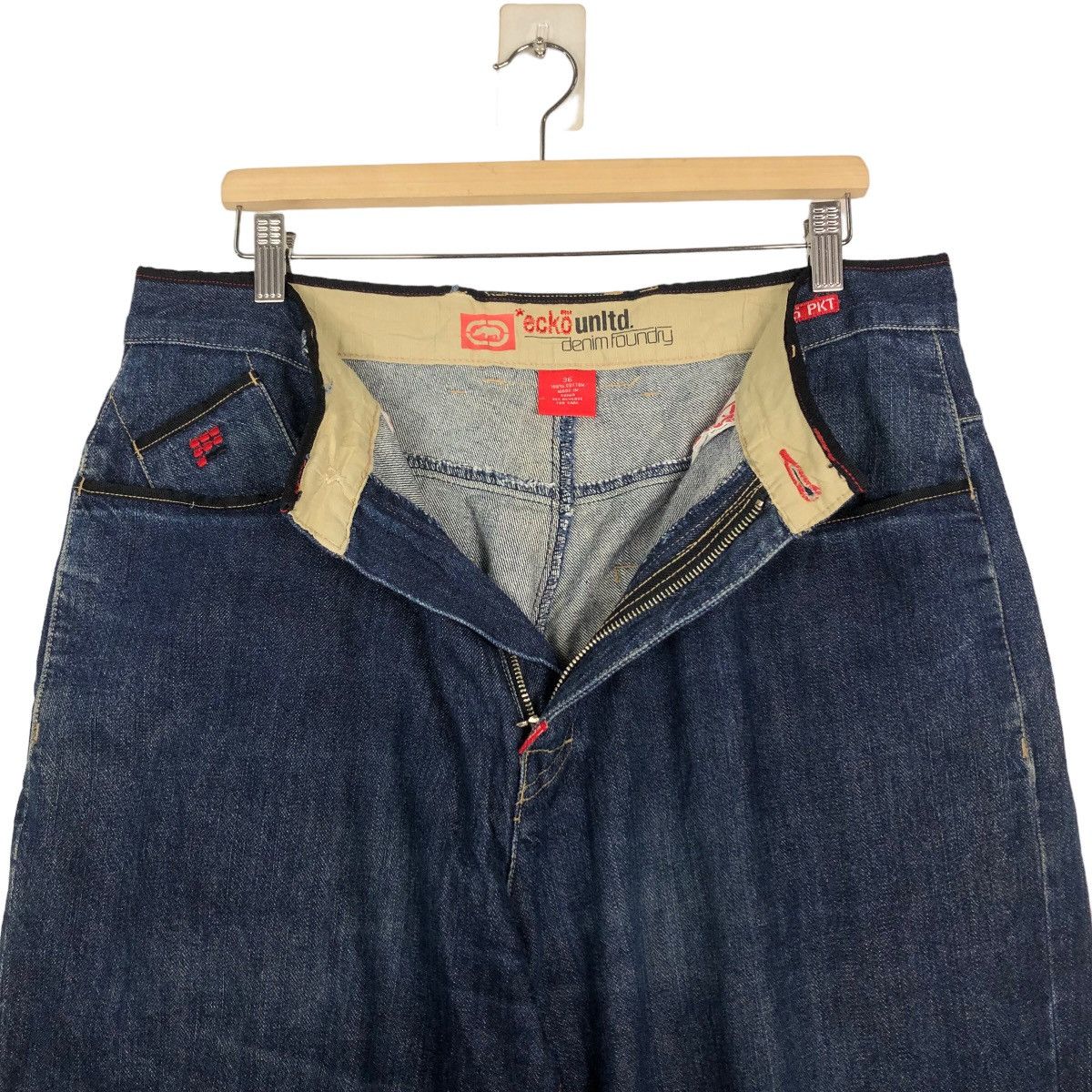 Ecko Unltd. 🔥Vintage Denim Jeans Biker Ecko Untld Rare Design Size US 34 / EU 50 - 13 Thumbnail