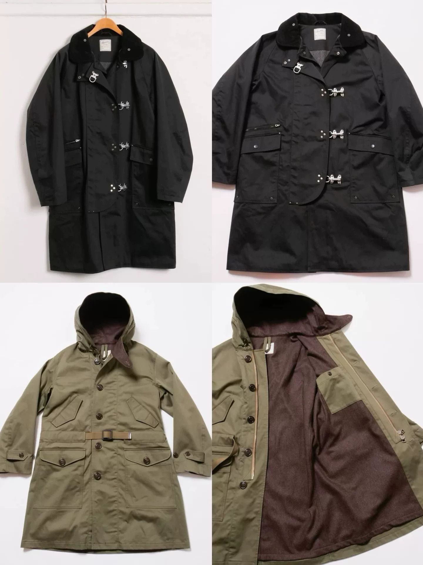Soundman Classic Black Wool Lined Overcoat Size US M / EU 48-50 / 2 - 1 Thumbnail