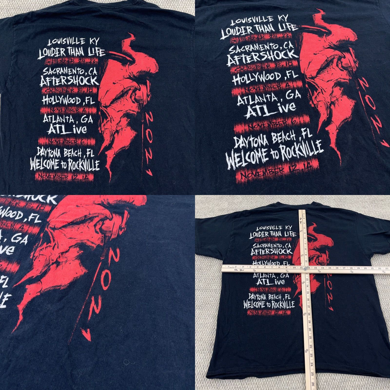 Alife Metallica Shirt Men Large Black Tee Rock Band Retro 90s Aloha Classic Hipster Colorful Shirt Mens L Black Rock Tee 2021 Louder Than Life Size US L / EU 52-54 / 3 - 8 Thumbnail