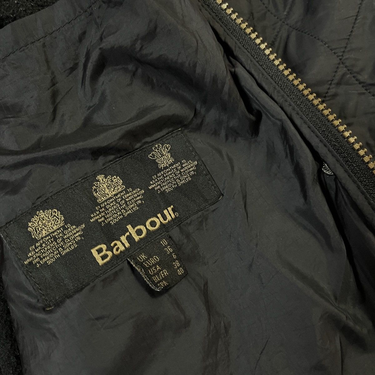 Barbour 2000s Barbour Heritage Quilted Jacket Heritage Riding Coat Size M / US 6-8 / IT 42-44 - 6 Thumbnail