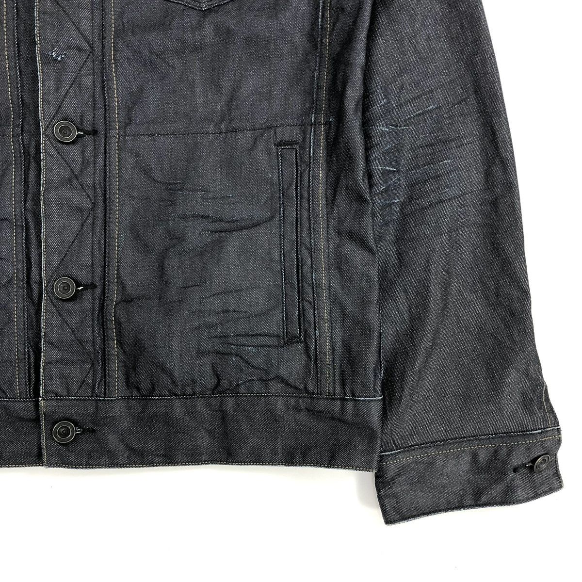 291295=Homme 2000s 291295=Homme Distressed Ifsixwasnine Lgb Denim Jacket Size US M / EU 48-50 / 2 - 8 Thumbnail