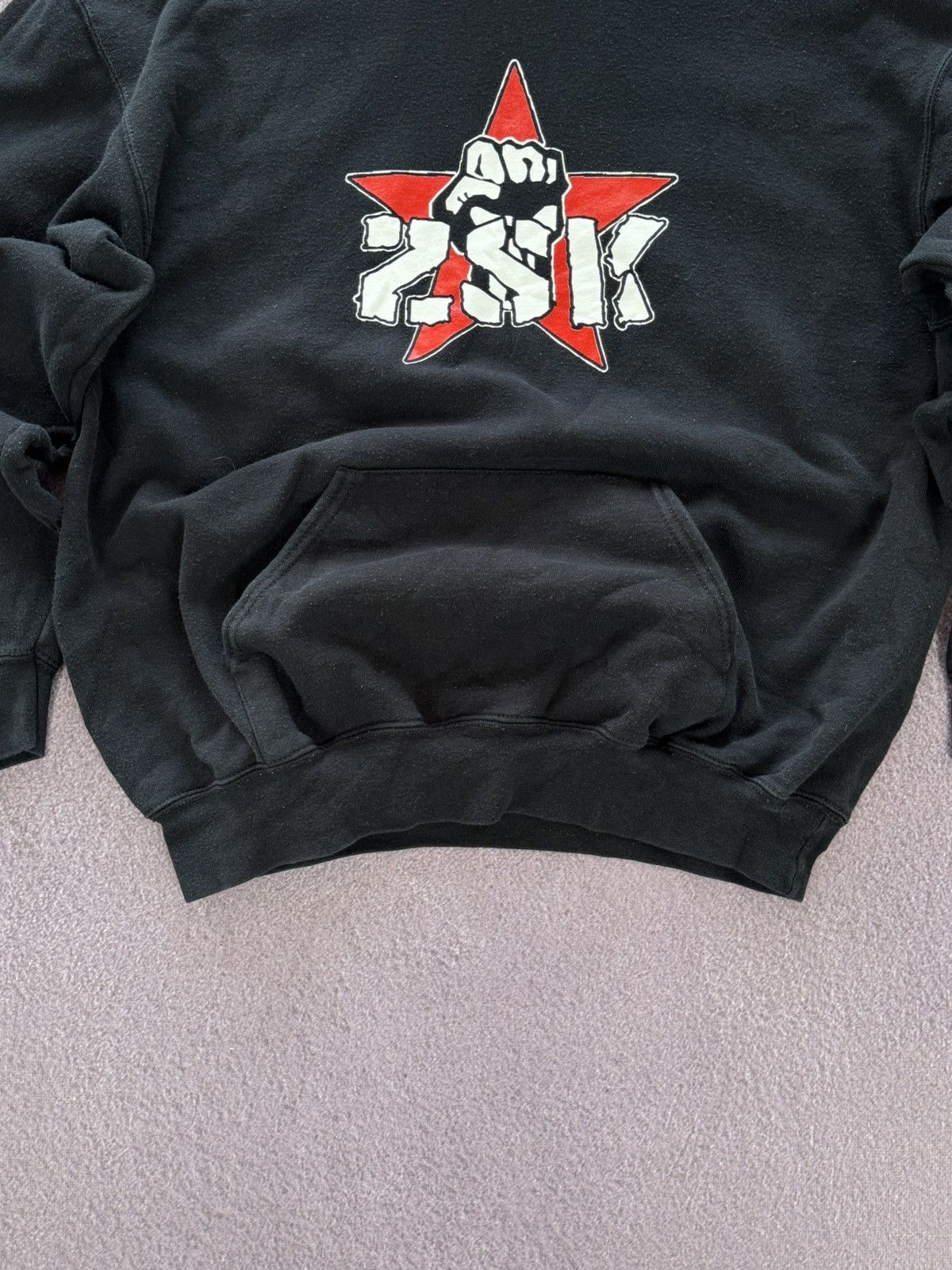 Vintage Vintage ZSK “Fuck Racizm” Faded Grunge Band Hooodie Size US XL / EU 56 / 4 - 4 Thumbnail