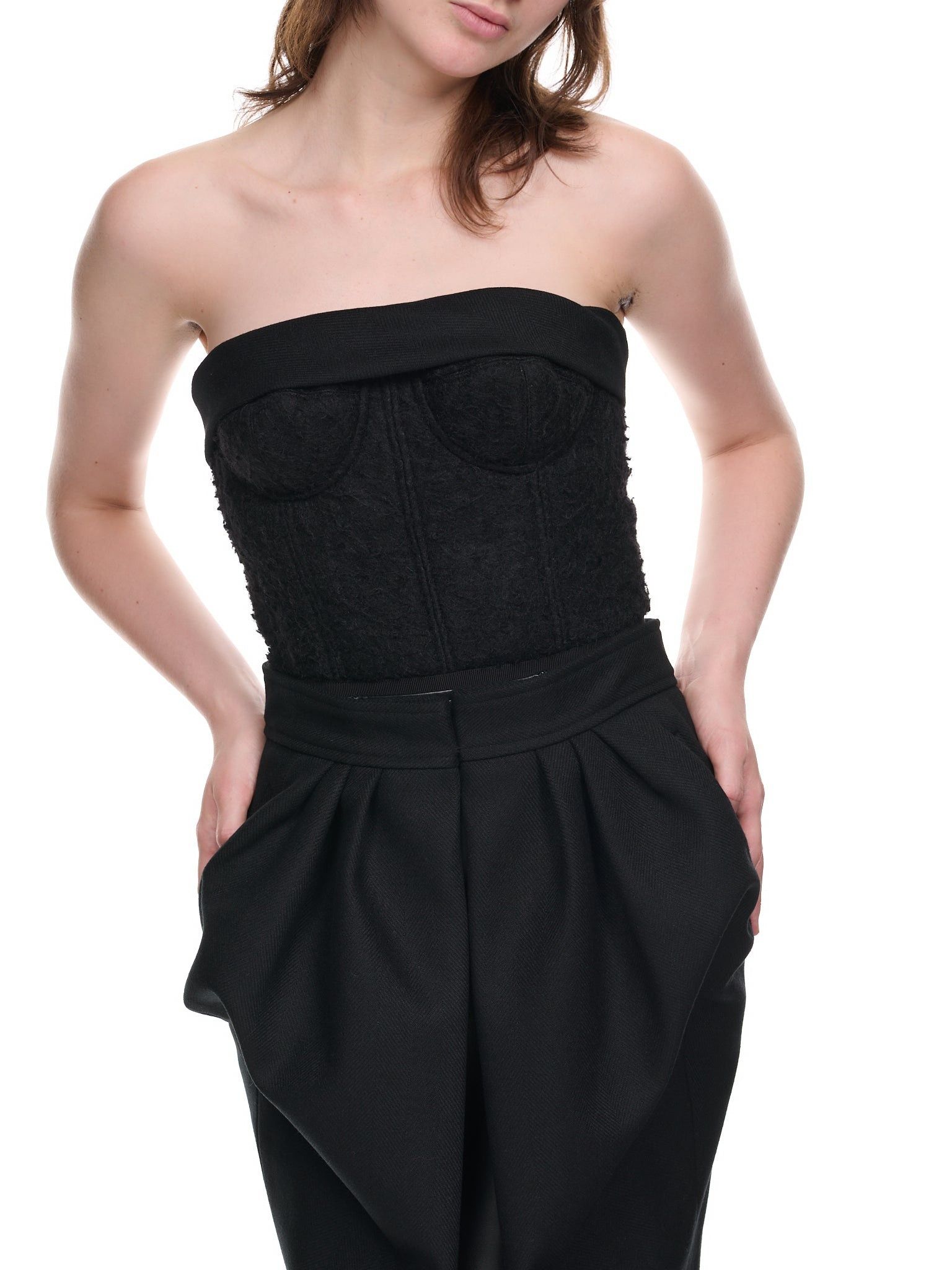 Maison Margiela o1y0625 Midi Dress in Black Size XS / US 0-2 / IT 36-38 - 2 Thumbnail