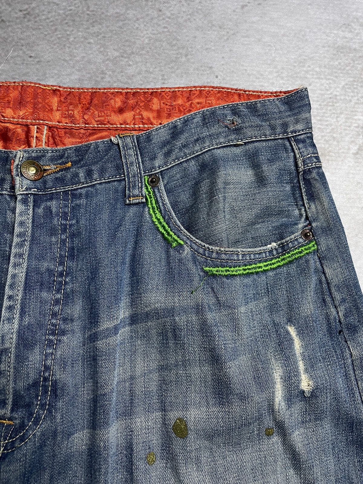 CLOT × Levi's Clot X Levi’s 501 Crash Patch Denim Pants Size US 36 / EU 52 - 11 Thumbnail