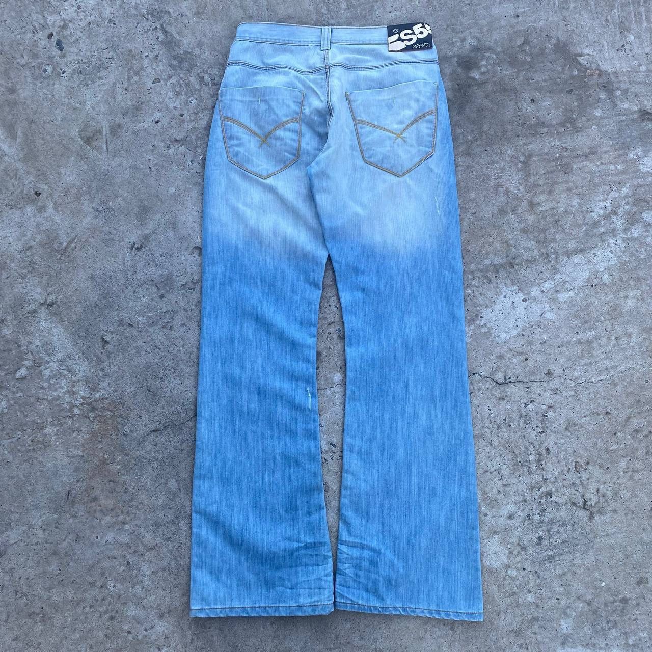 If Six Was Nine Vintage Japan Crosshatch Jeans Crazy W32xL34 Y2K 00s USA Size US 32 / EU 48 - 4 Thumbnail