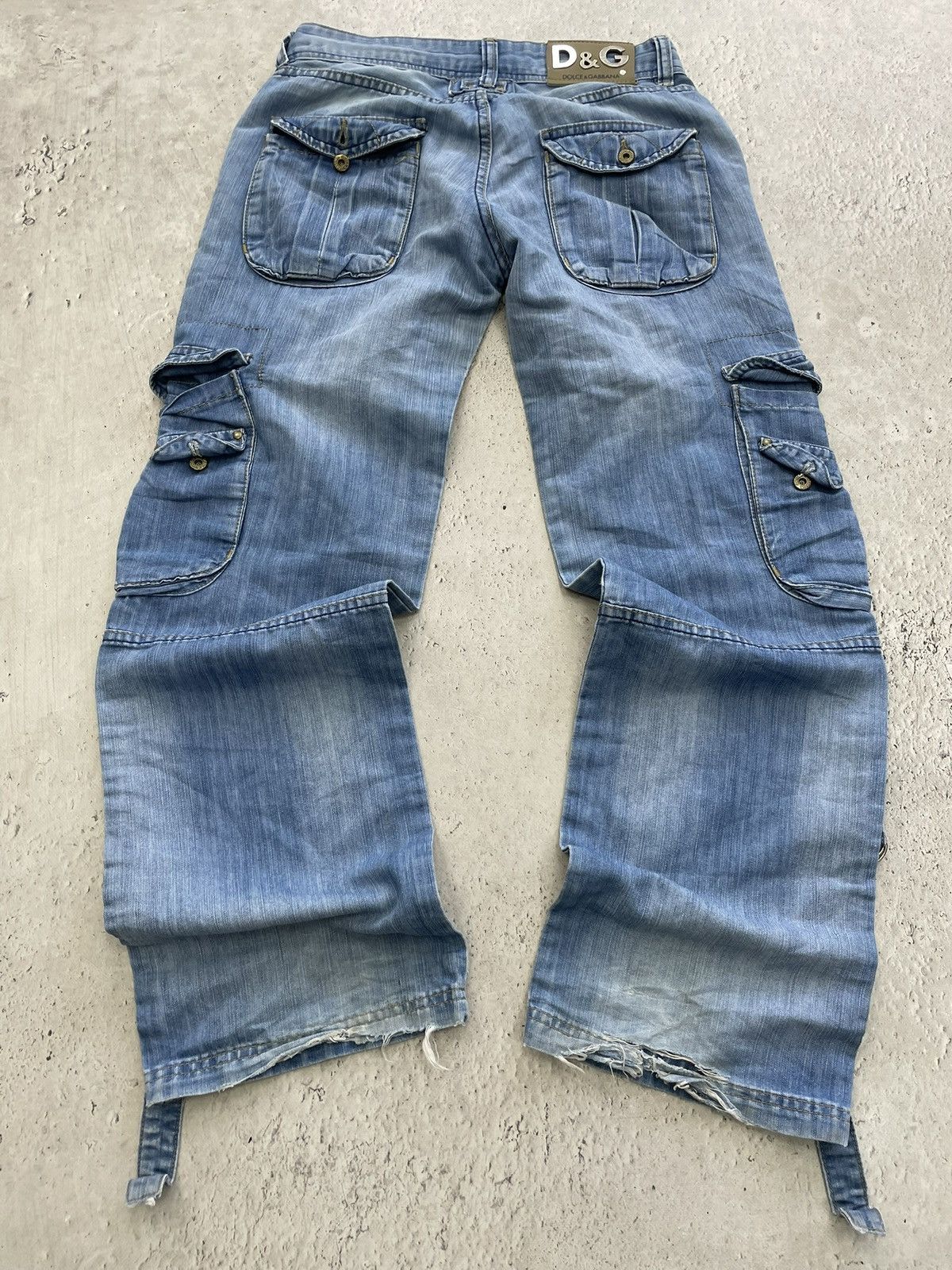 Dolce & Gabbana Rare flared denim cargo Dolce Gabbana 2000s pants jeans Size US 29 - 9 Thumbnail