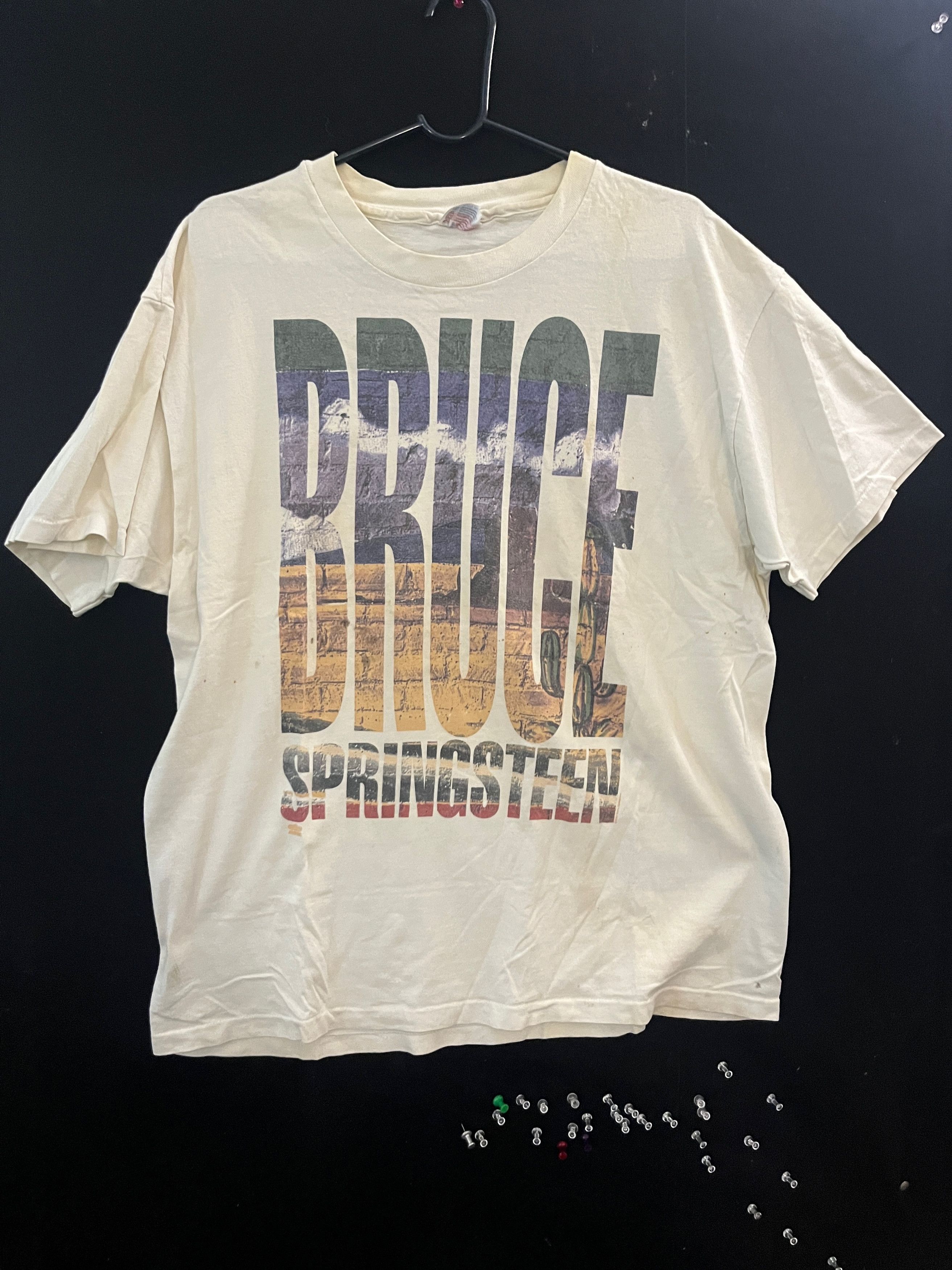 Vintage VINTAGE 1992 SPRINGSTEEN WORLD TOUR SHIRT Size US XL / EU 56 / 4 - 1 Thumbnail