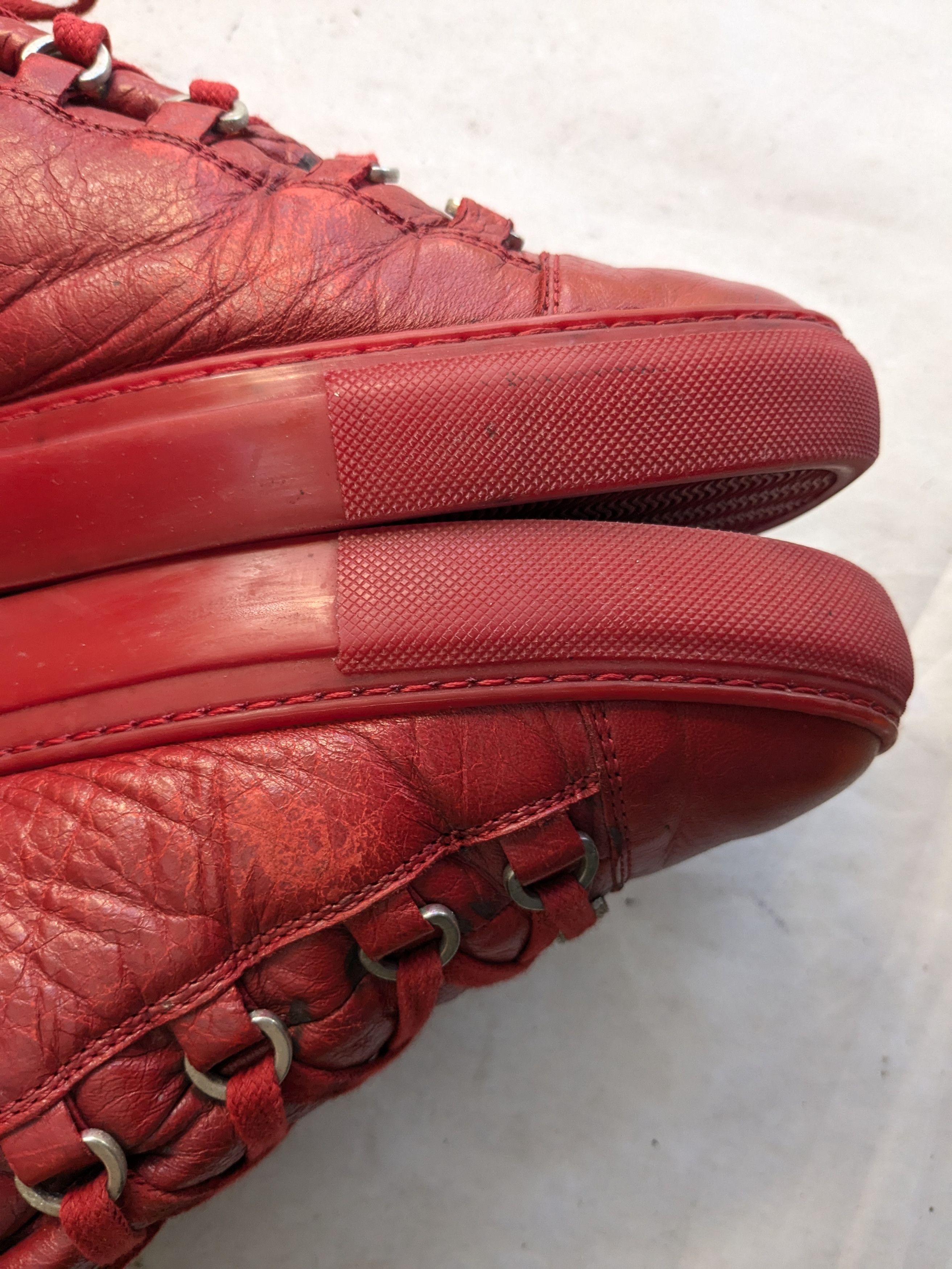 Balenciaga Balenciaga Arena Red 11 High Tops Leather Size US 11 / EU 44 - 10 Thumbnail