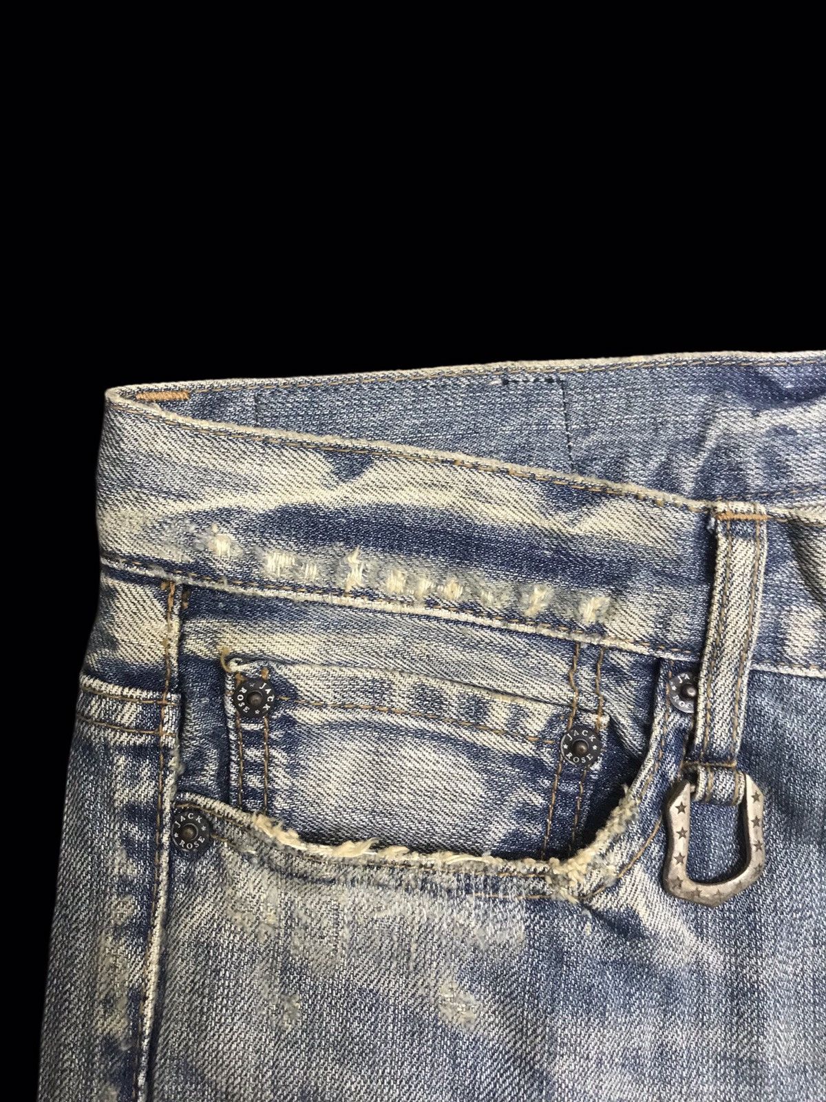 Japanese Brand 💥FLARE💥JackRose Japan Sick Distressed Patchwork Denim F137 Size US 32 / EU 48 - 9 Thumbnail