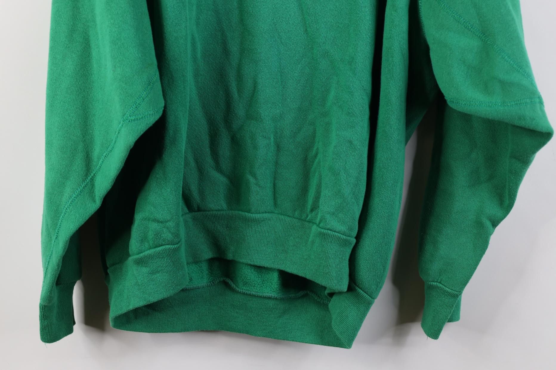 Vintage Vintage 70s 80s Streetwear Blank Gusset Sweatshirt Green USA Size L / US 10 / IT 46 - 13 Thumbnail