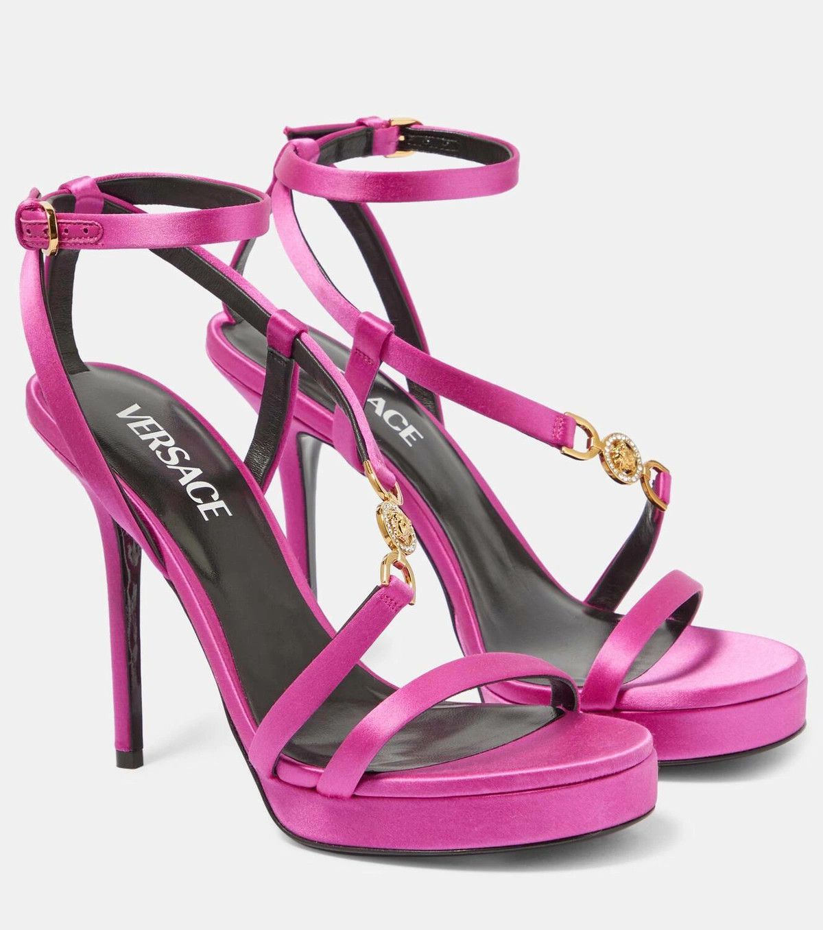 Versace o1y0226 Ankle Strap Sandals in Fuchsia Size US 6 / IT 36 - 1 Thumbnail