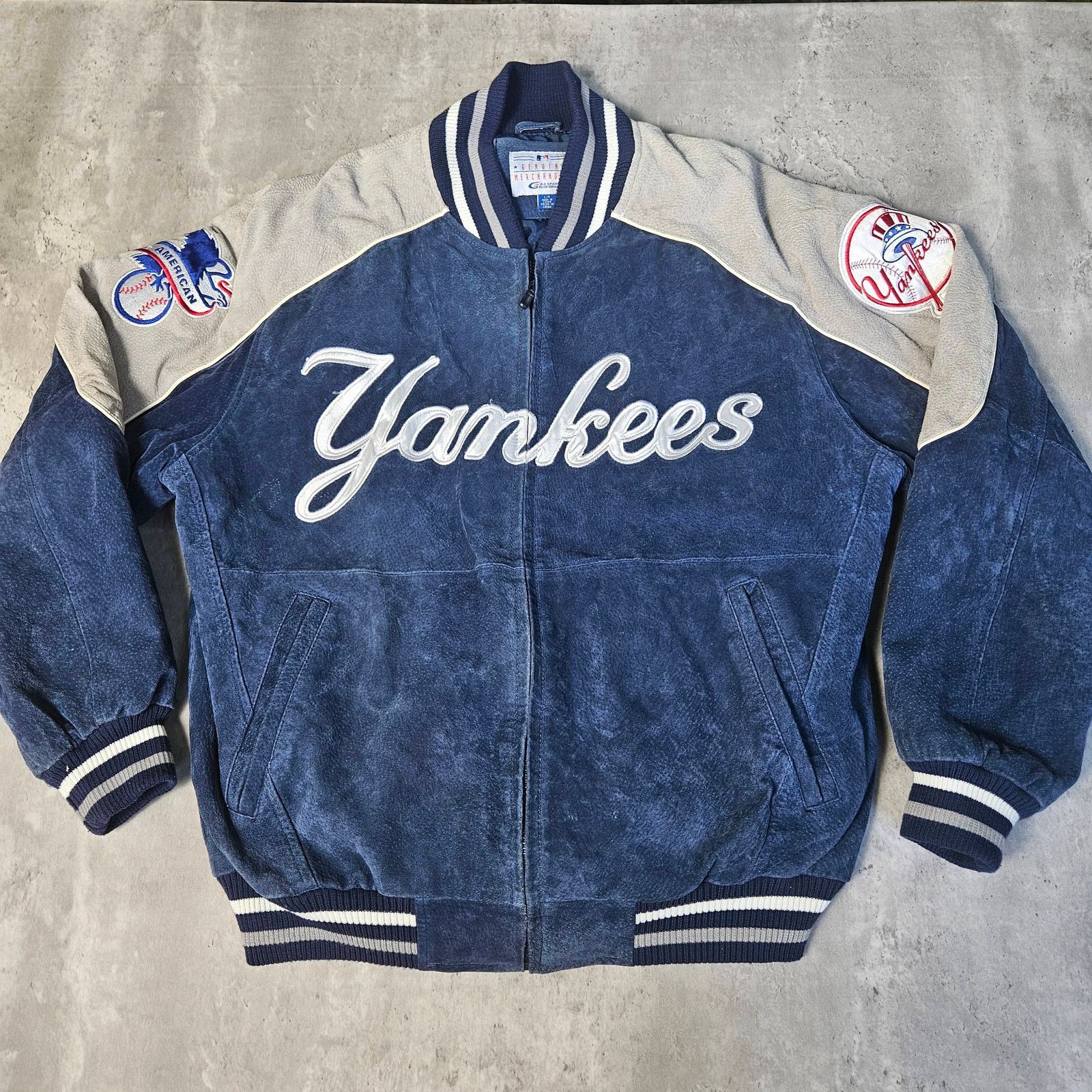 Other VTG New York Yankees Suede Leather Mens Jacket. Size L Size US L / EU 52-54 / 3 - 1 Thumbnail