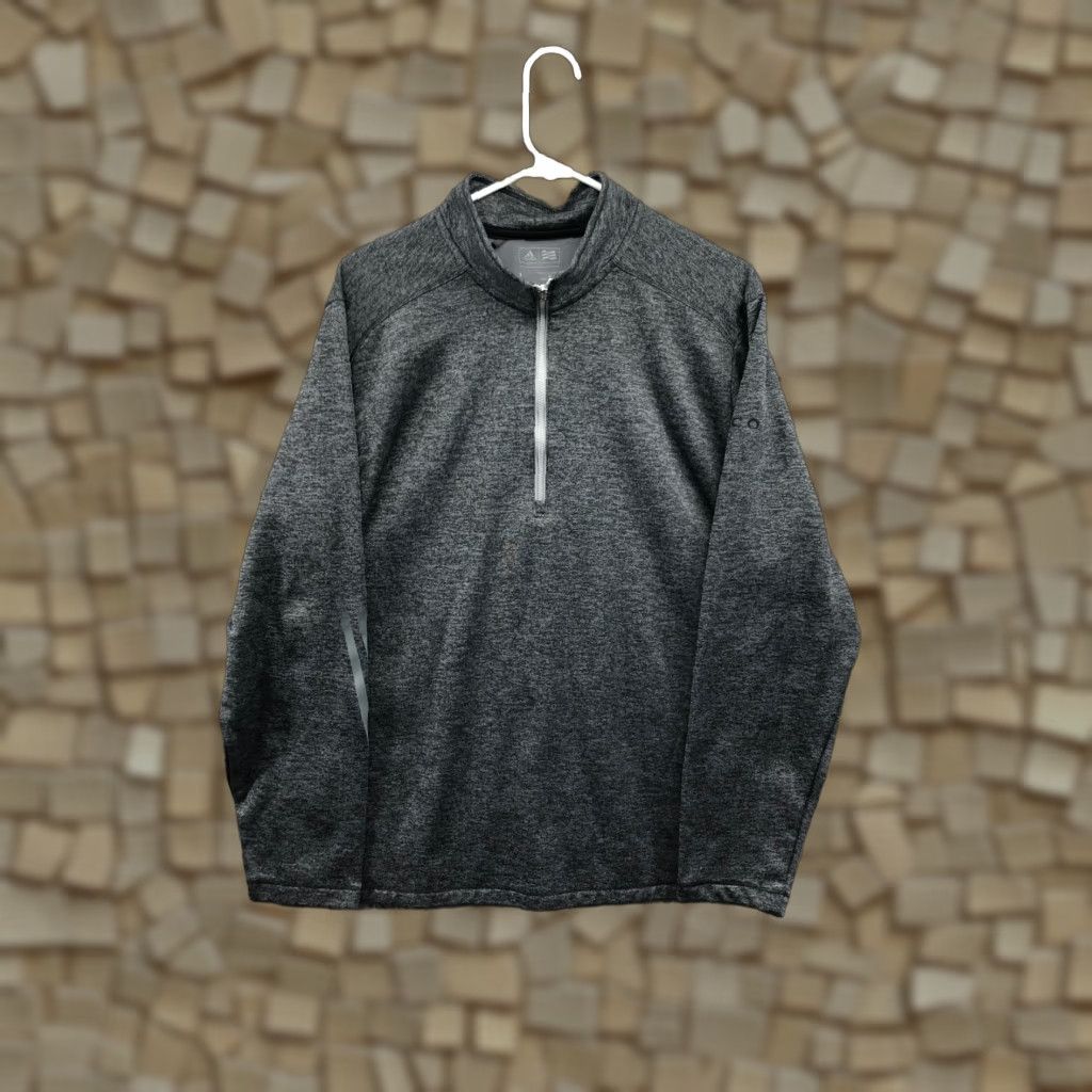Adidas Adidas Gray Pullover Sweatshirt Mens Size L Long Sleeve Mock Neck 1/4 Zip Regular Fit Sweatshirt Baseball? Size US L / EU 52-54 / 3 - 1 Thumbnail