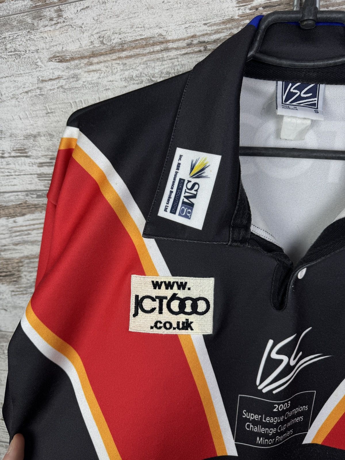 Vintage Bradford Bulls Super League Champions Away Rugby T-Shirt Size US S / EU 44-46 / 1 - 5 Thumbnail