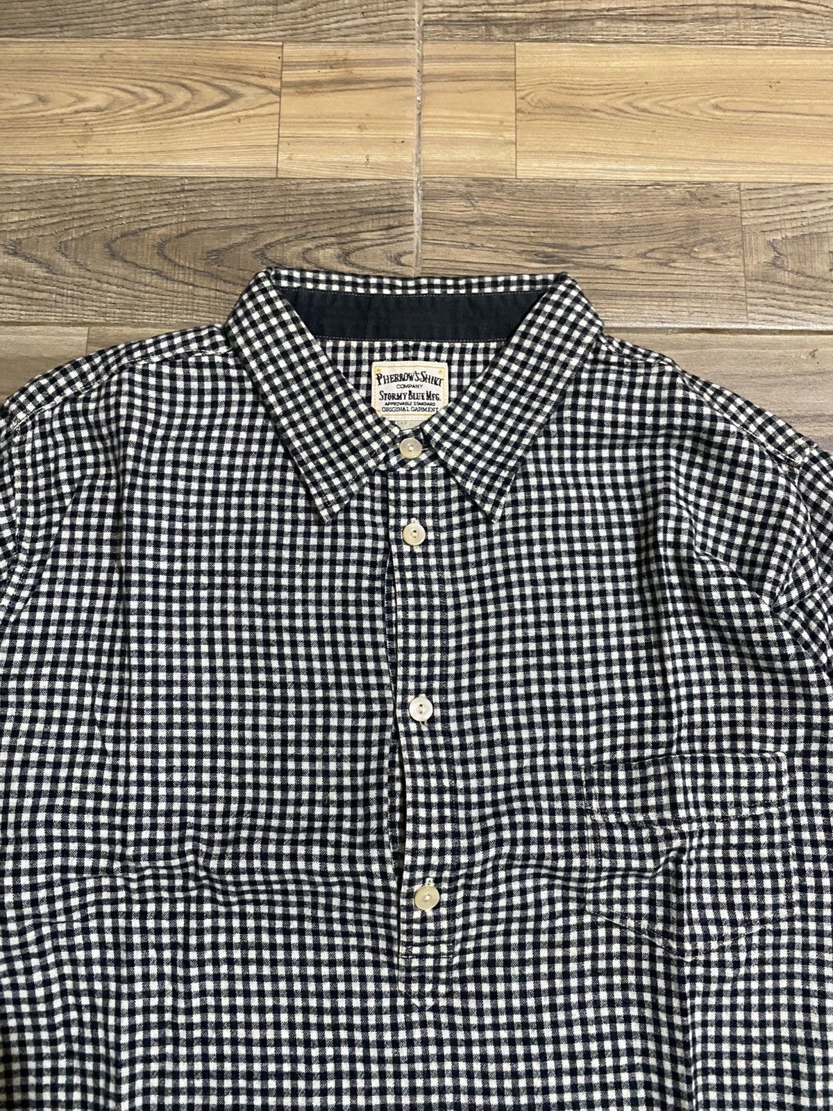 Japanese Brand VINTAGE PHERROWS HALF BUTTON SHIRT Size US S / EU 44-46 / 1 - 4 Thumbnail
