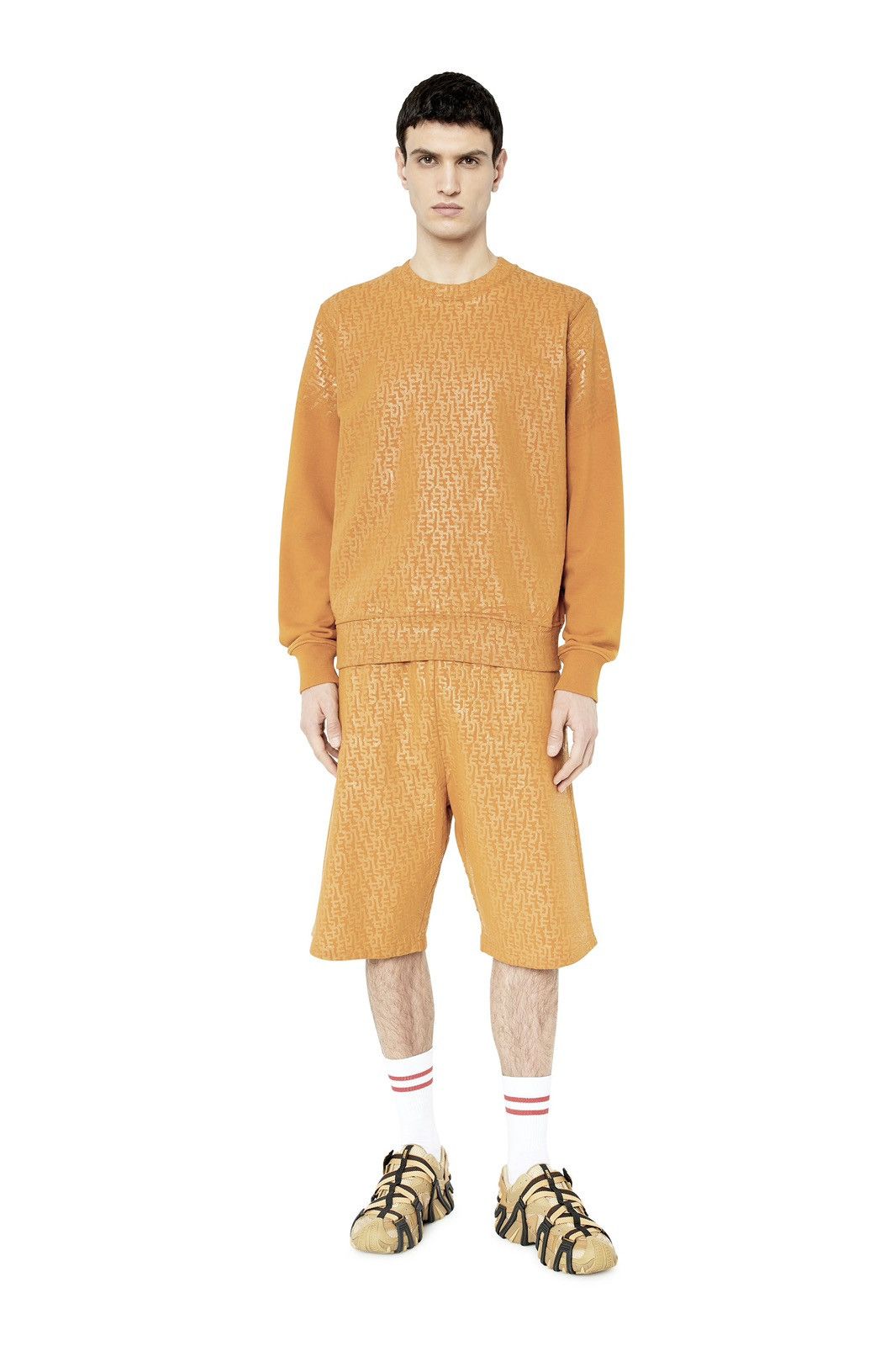 Diesel Diesel P-Marshy-Mono Shorts Monogram Embossed NWT $225 Size US 32 / EU 48 - 2 Thumbnail