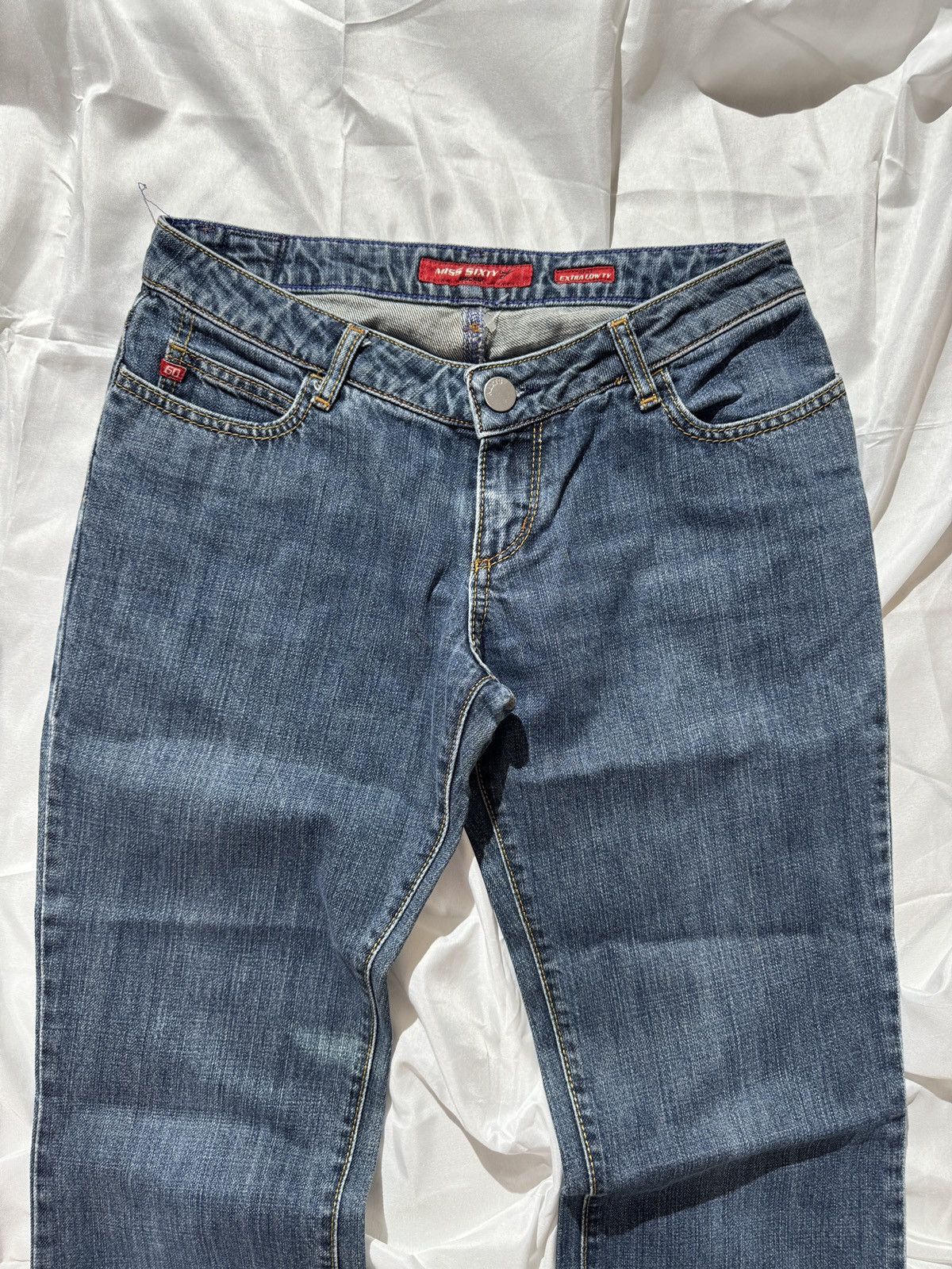 Miss Sixty Miss Sixty Y2K Low Rise Flared Jeans Size 29" - 4 Thumbnail